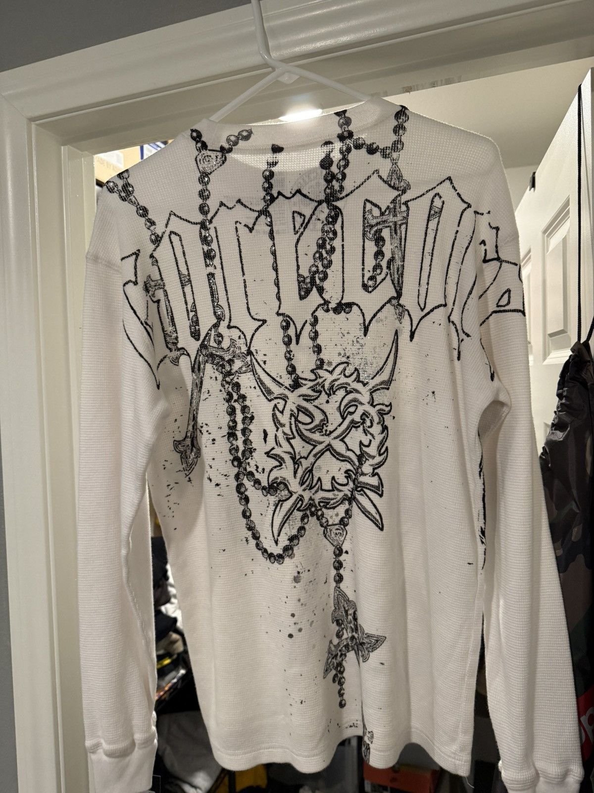 Ken Carson Ken Carson Affliction Gorecore White Thermal Longsleeve Size US S / EU 44-46 / 1 - 2 Thumbnail