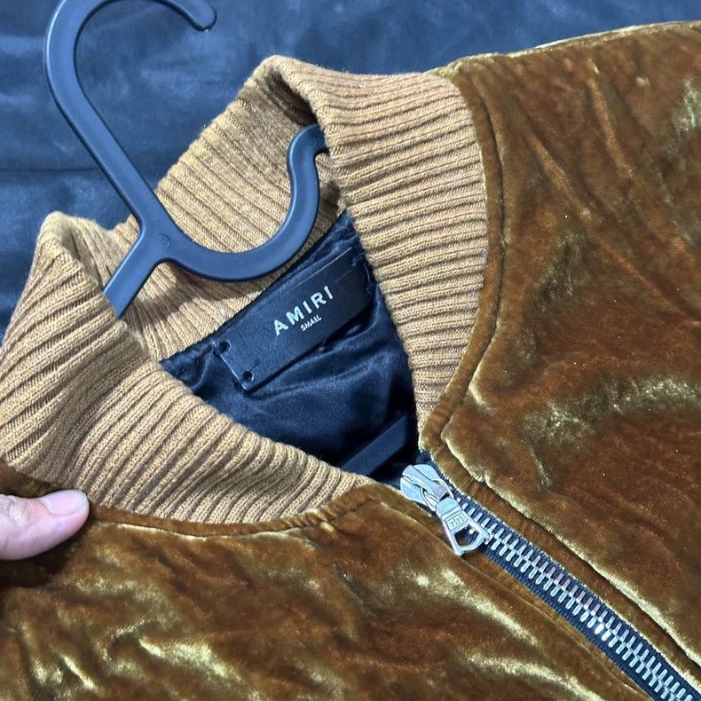 Amiri Amiri 16AW silk velvet bomber jacket Size US S / EU 44-46 / 1 - 4 Thumbnail