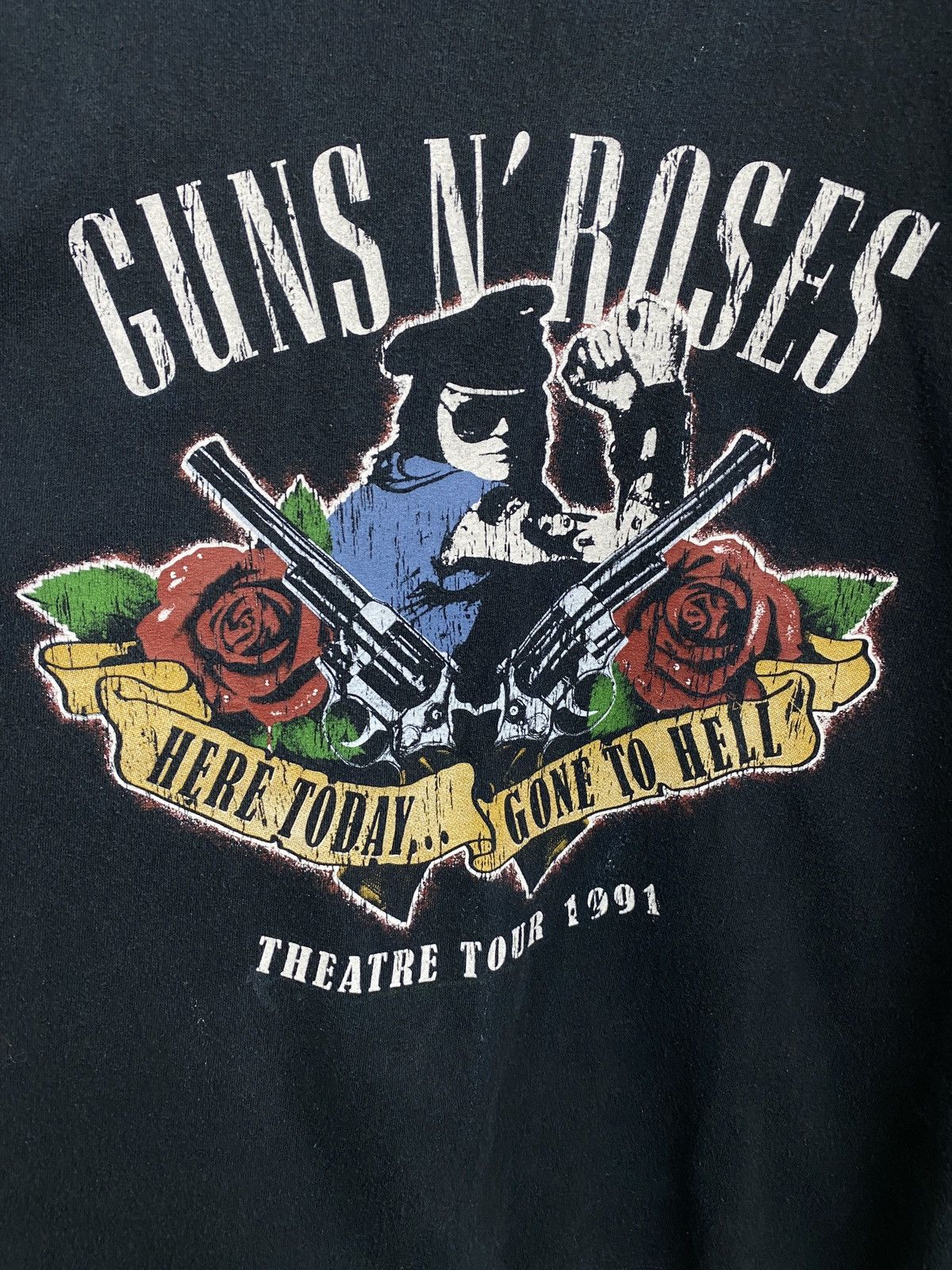Gildan Y2K Guns N Roses 1991 Tour T-Shirt 2008 Print Art Rare Retro Size US XL / EU 56 / 4 - 4 Thumbnail