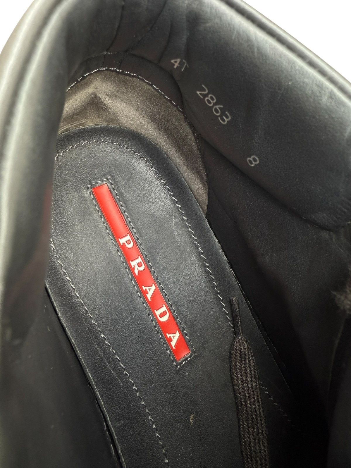 Prada Prada suede hightop sneakers Size US 9 / EU 42 - 8 Thumbnail