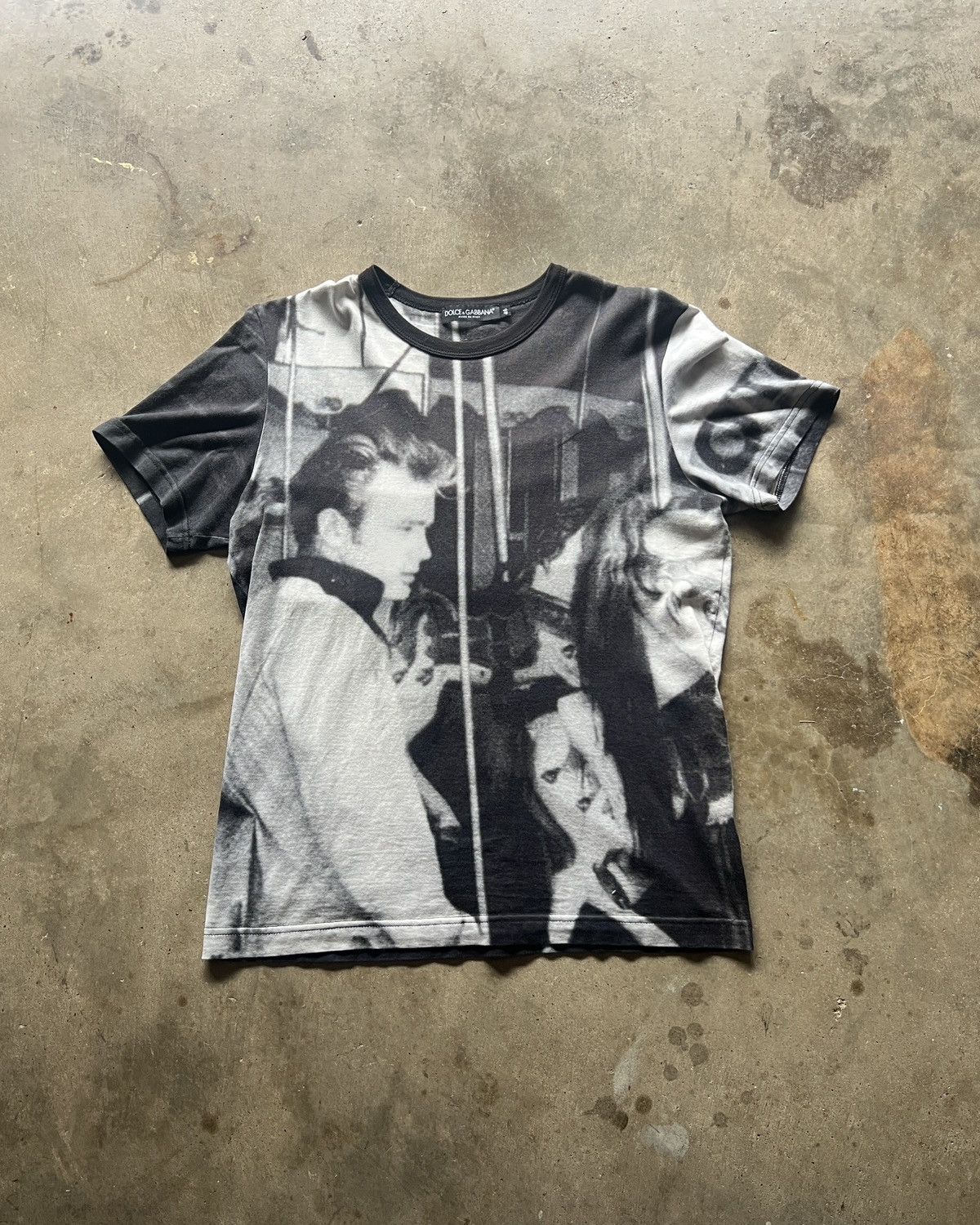 Dolce & Gabbana James Dean All Over Print Graphic Tee