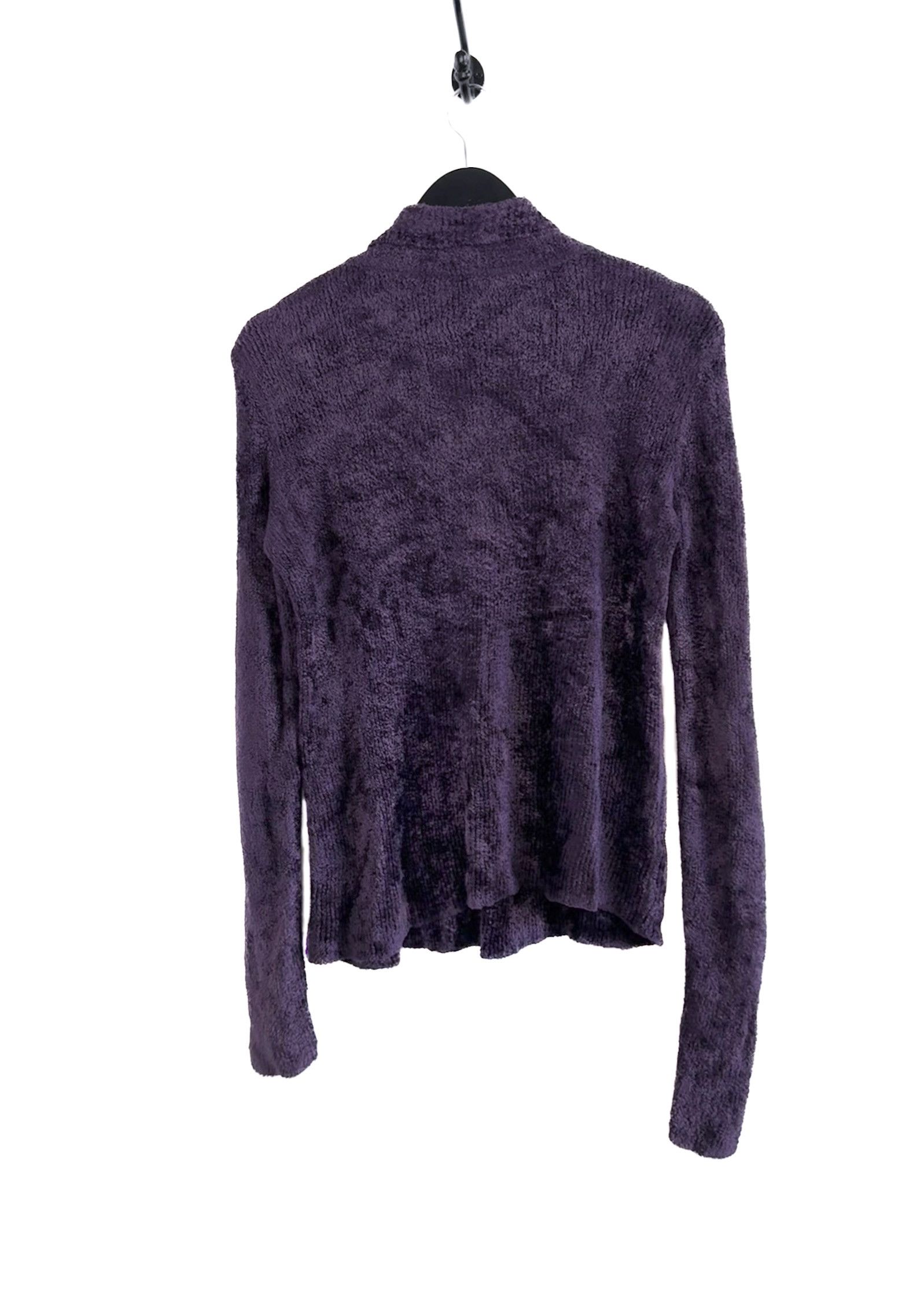Gucci Gucci Vintage Purple Eggplant Chenille Turtleneck Sweater Size L / US 10 / IT 46 - 3 Thumbnail