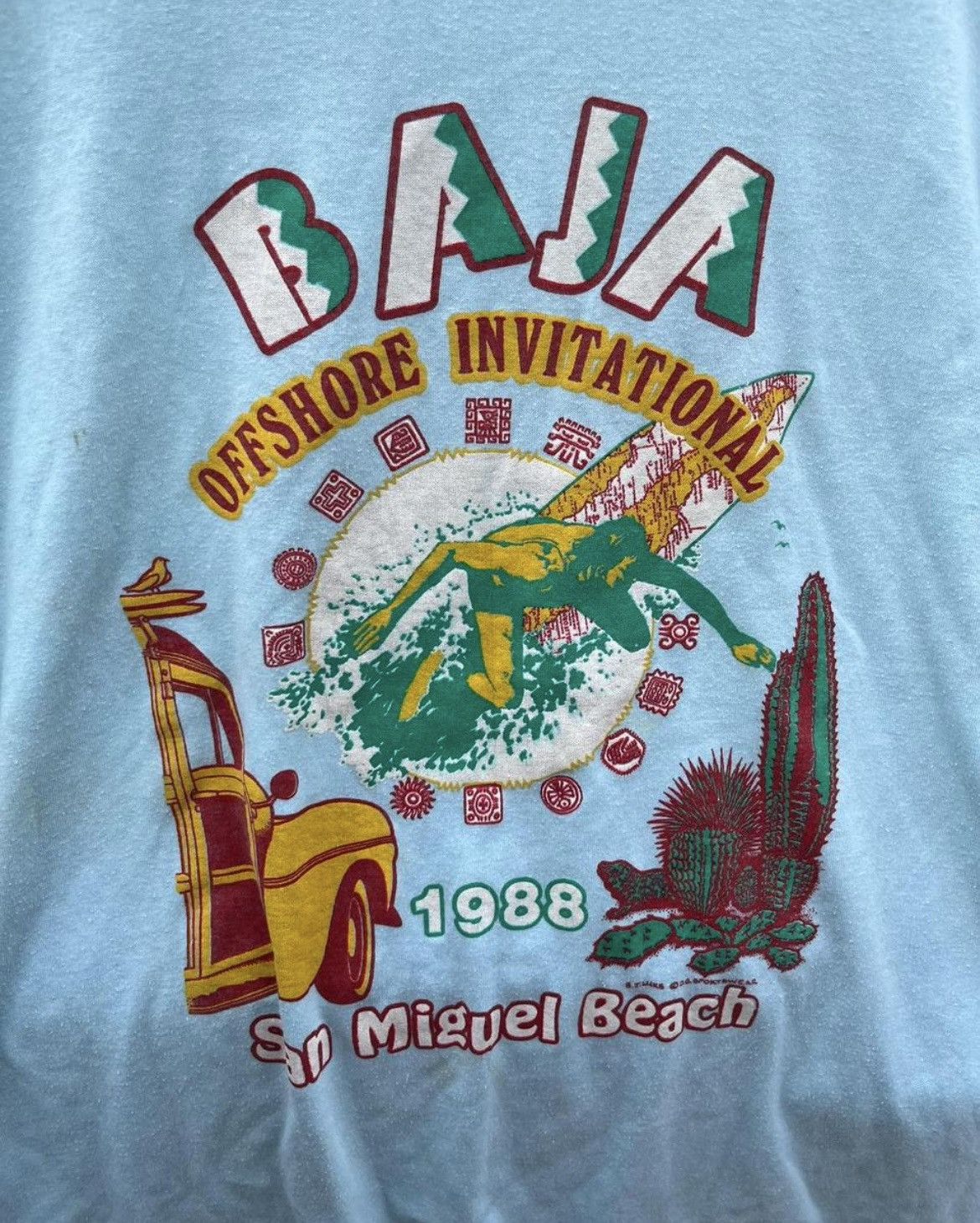 Vintage Vintage D&G 1988 Baja Offshore San Miguel Beach T-Shirt Size US L / EU 52-54 / 3 - 4 Thumbnail