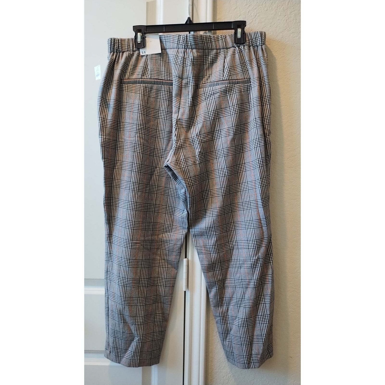 Old Navy Old Navy Women High Waist Plaid Ankle Pull on Pants Sz14 New Size 36" / US 14 / IT 50 - 4 Thumbnail