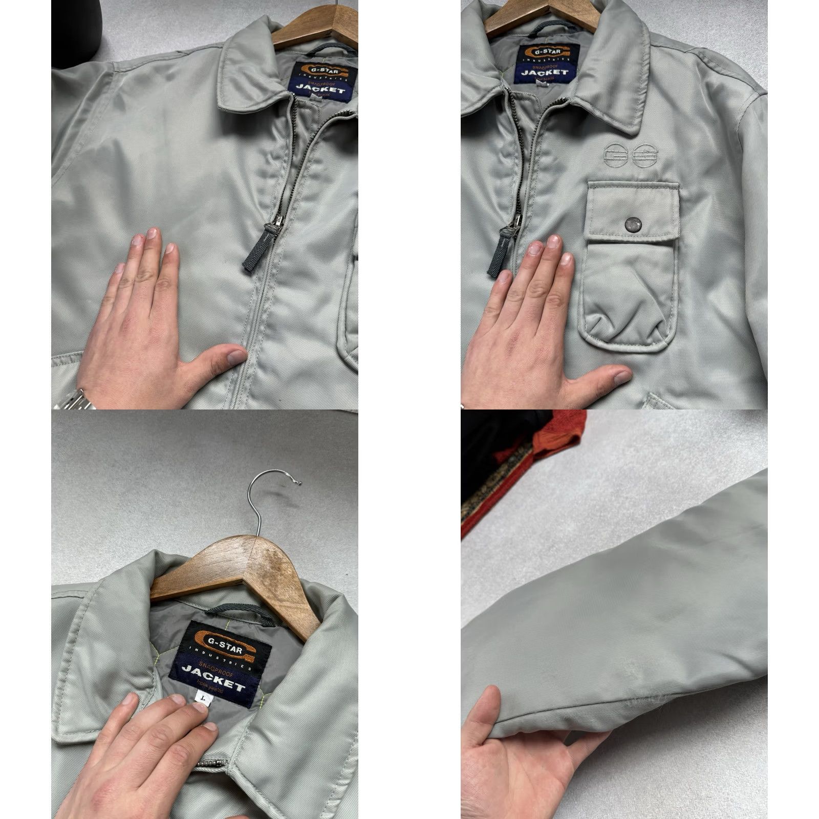 G-Star VINTAGE G-Star Bomber Jacket MA-2 Flyer Quilted Military Mens Casual Mint Size L Size US L / EU 52-54 / 3 - 8 Thumbnail