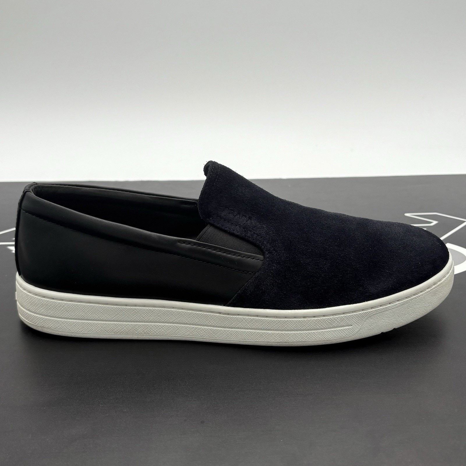 Prada Prada Suede Loafer ' Navy ' | GOOD CONDITION! Size US 7.5 / EU 40-41 - 2 Thumbnail