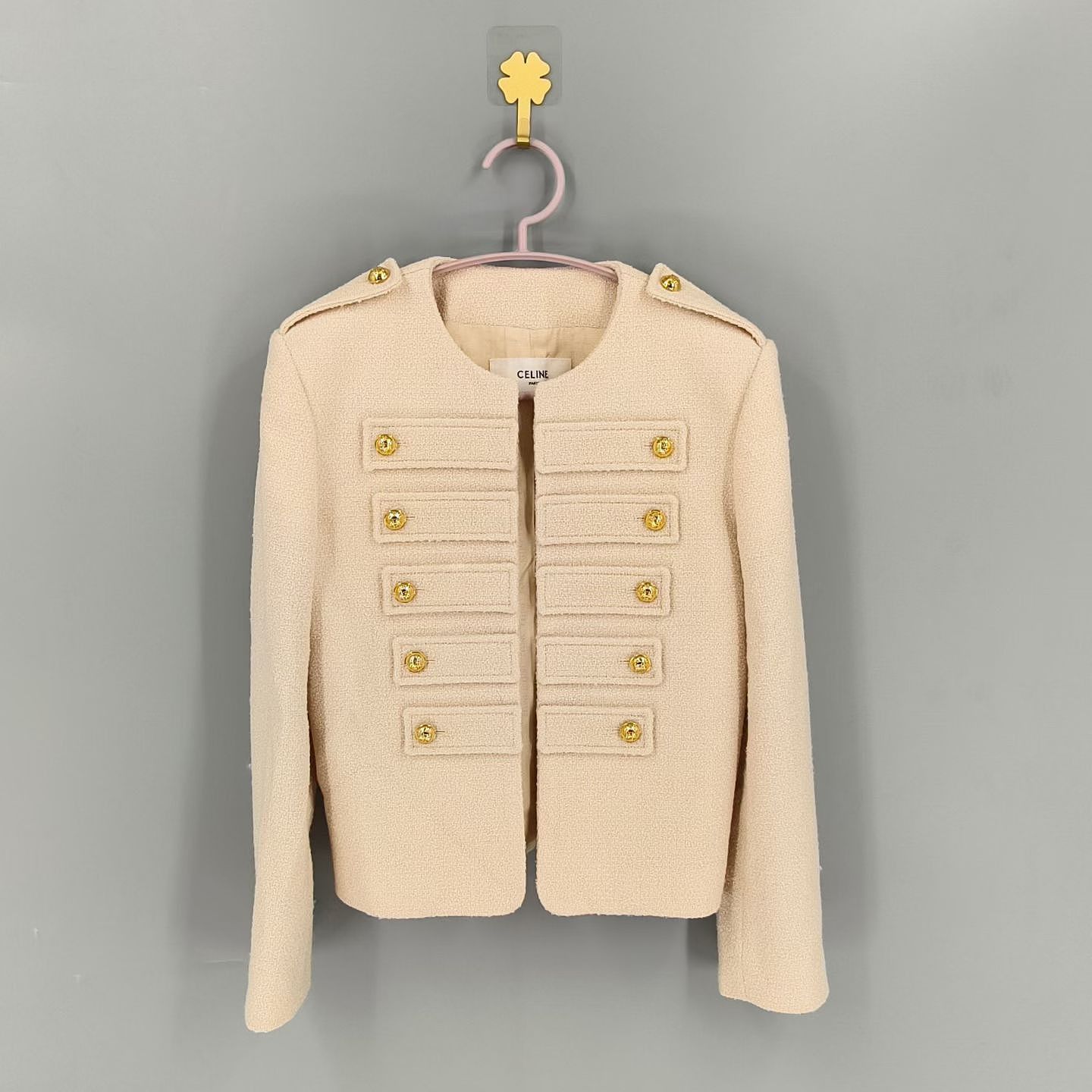 Celine CELINE Wool Blend Military Jacket Size 34 Size XS / US 0-2 / IT 36-38 - 1 Thumbnail