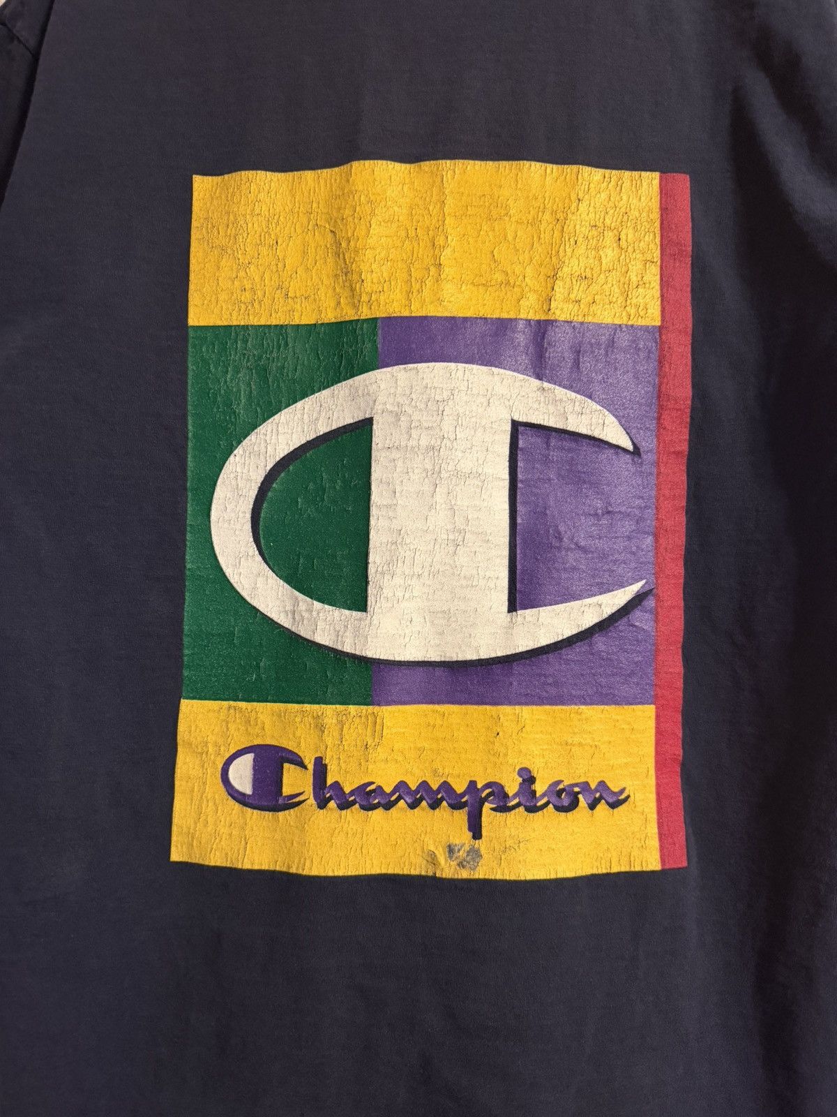 Champion vtg 90s champion double sided logo graphic t shirt medium Size US M / EU 48-50 / 2 - 5 Thumbnail