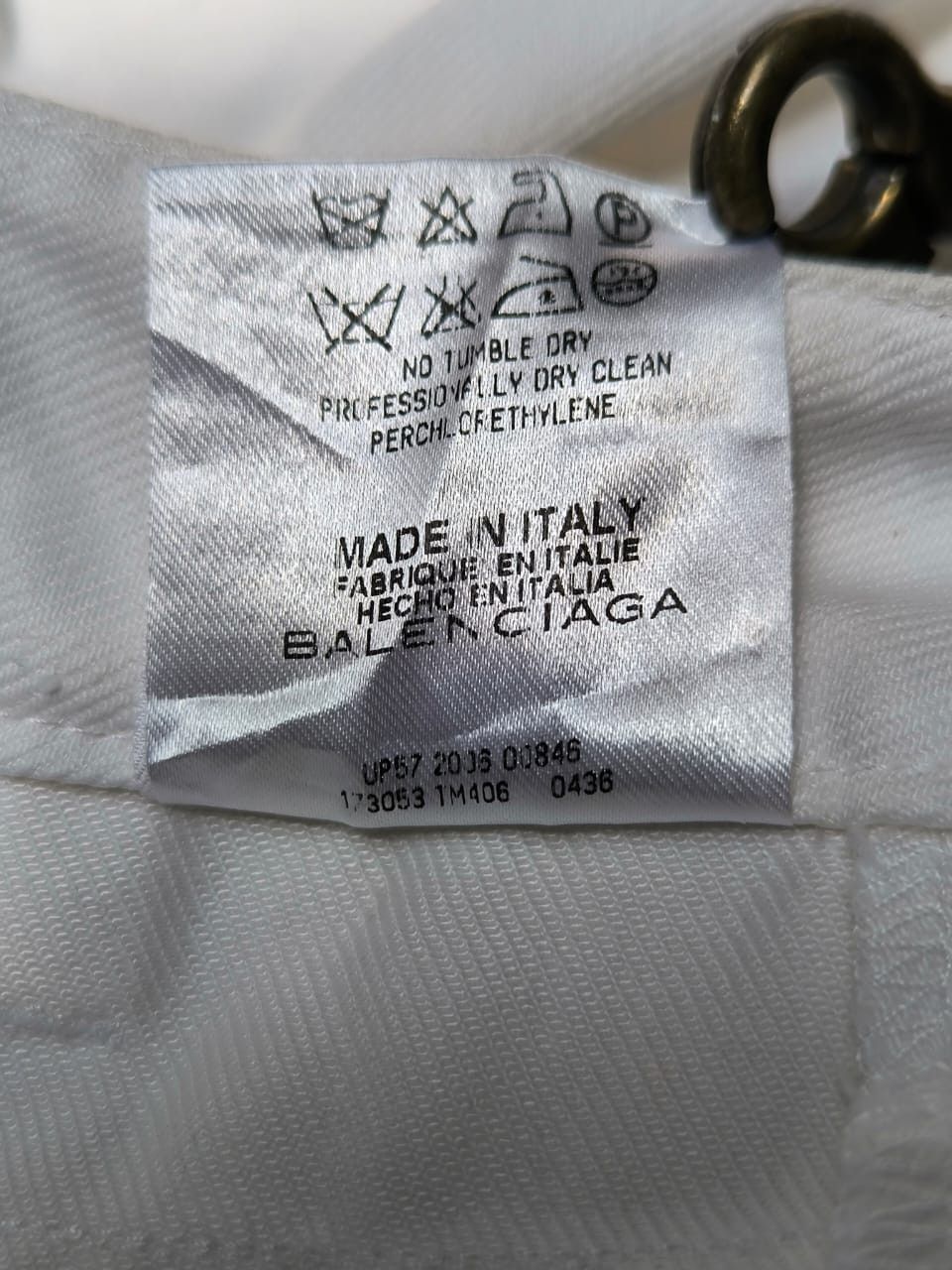 Balenciaga × Vintage White Pants Black Striped Balenciaga Size 25" / US 0 / IT 36 - 10 Thumbnail