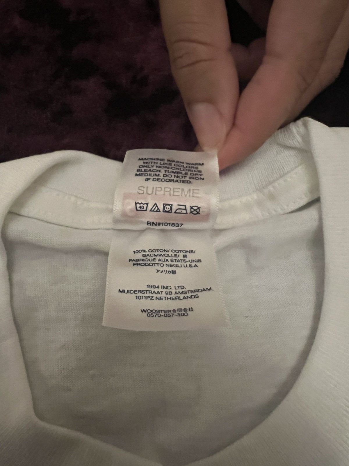 Supreme Supreme Est. 1994 Tee White Size US S / EU 44-46 / 1 - 4 Thumbnail
