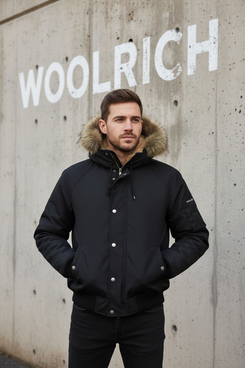 Woolrich Woolen Mills 🔥 hooded bomber jacket puffer fur woolrich size Small Size US S / EU 44-46 / 1 - 2 Thumbnail