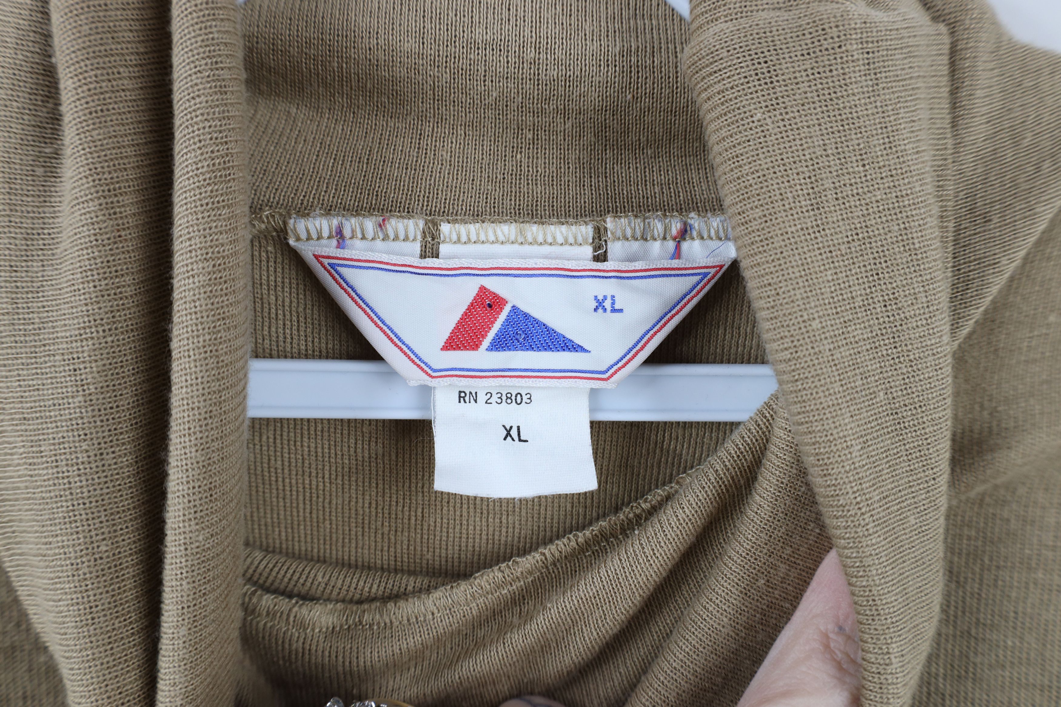 Vintage Vintage 70s Streetwear Thermal Knit Turtleneck T-Shirt USA Size US XL / EU 56 / 4 - 5 Thumbnail