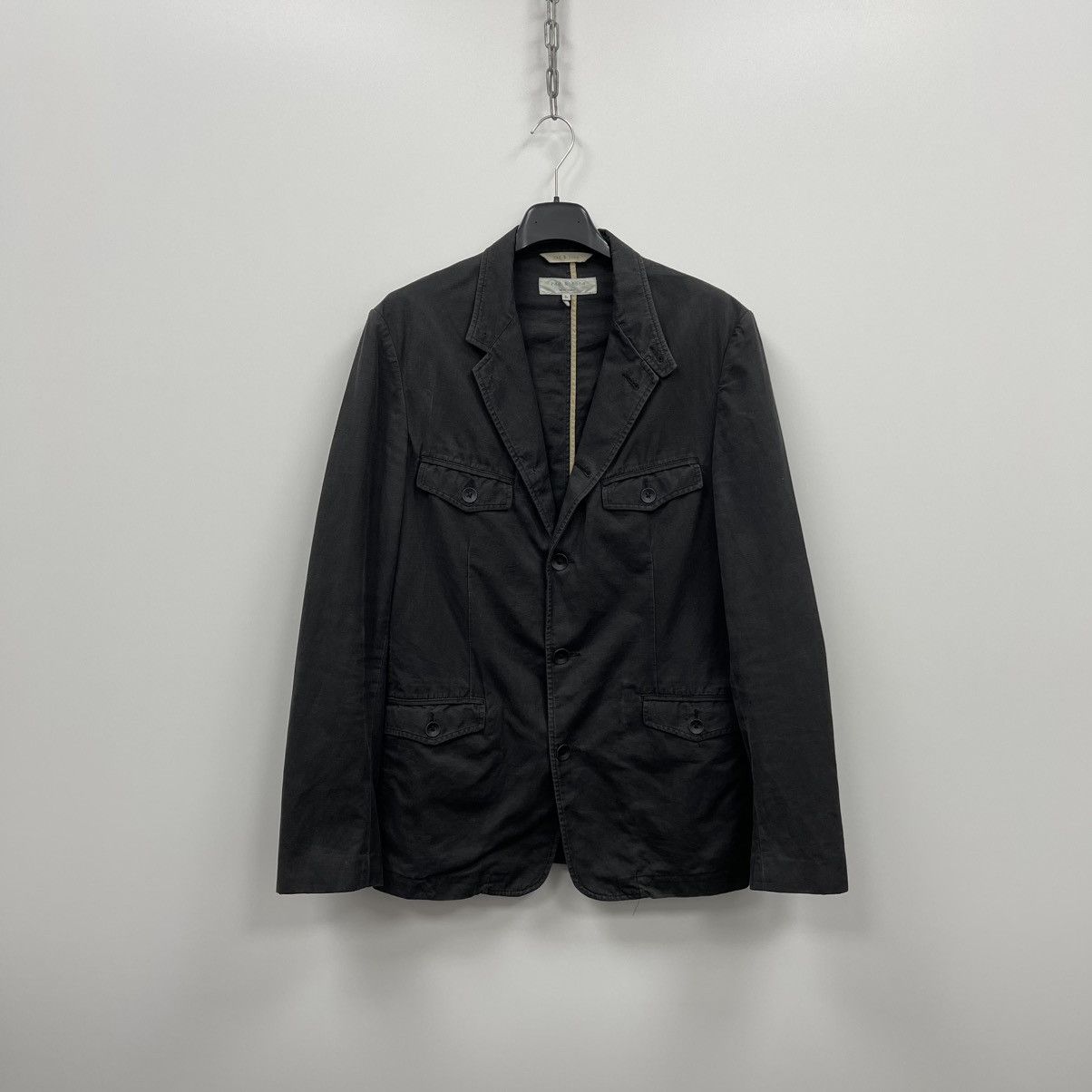 Rag & Bone Rag & Bone New York Cotton/Linen Blazer Grey Made in USA Size US L / EU 52-54 / 3 - 1 Thumbnail