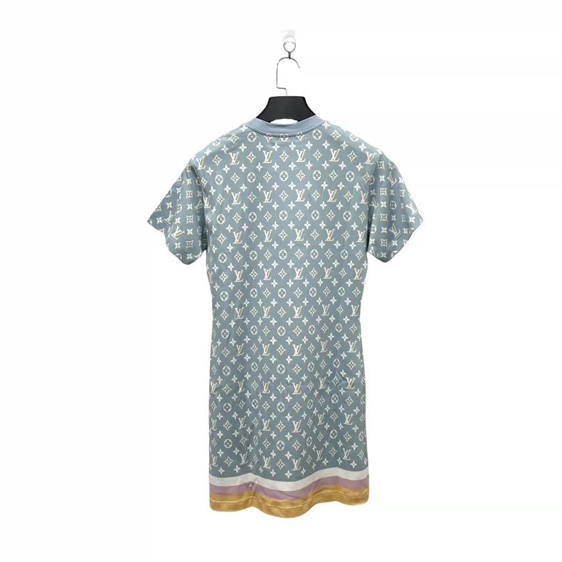 Louis Vuitton Louis Vuitton Blue presbyopic full print dress Size XS / US 0-2 / IT 36-38 - 5 Thumbnail