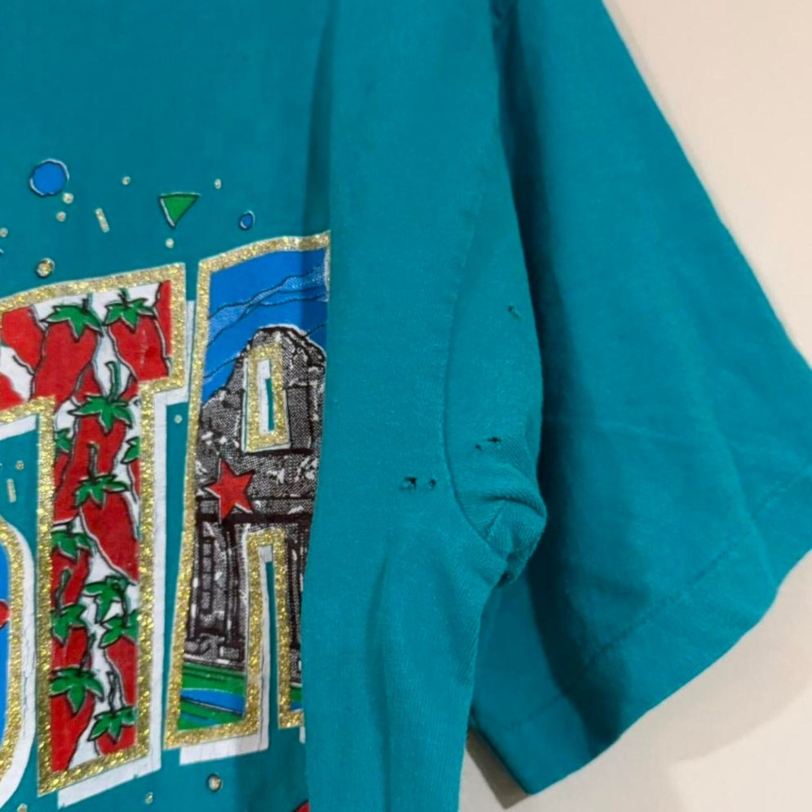 Fruit Of The Loom Vintage Fiesta San Antonio Texas Shirt Size US L / EU 52-54 / 3 - 4 Thumbnail
