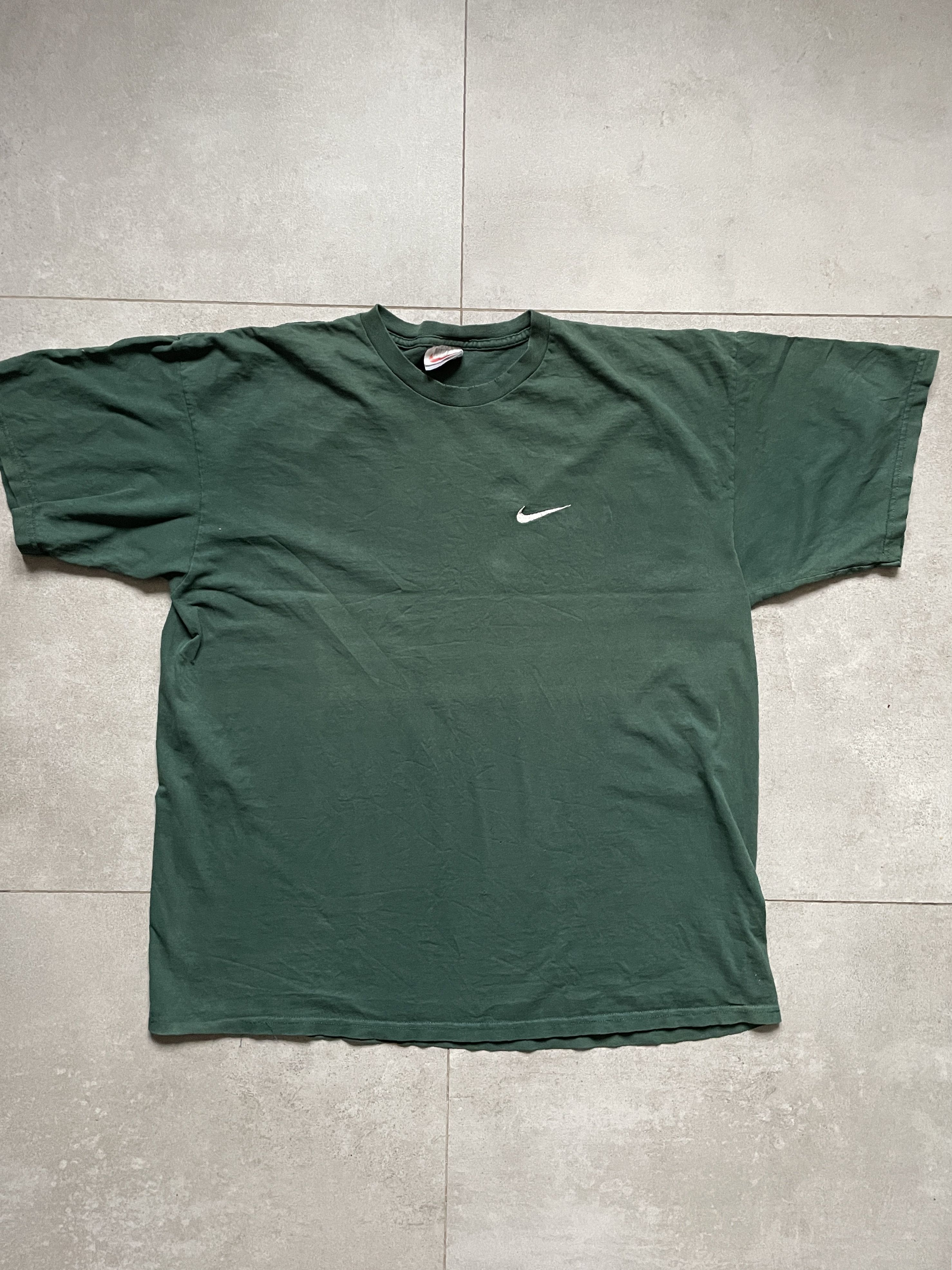 Nike NIKE Y2K FOREST GREEN MINI SWOOSH TEE Size US XL / EU 56 / 4 - 1 Thumbnail