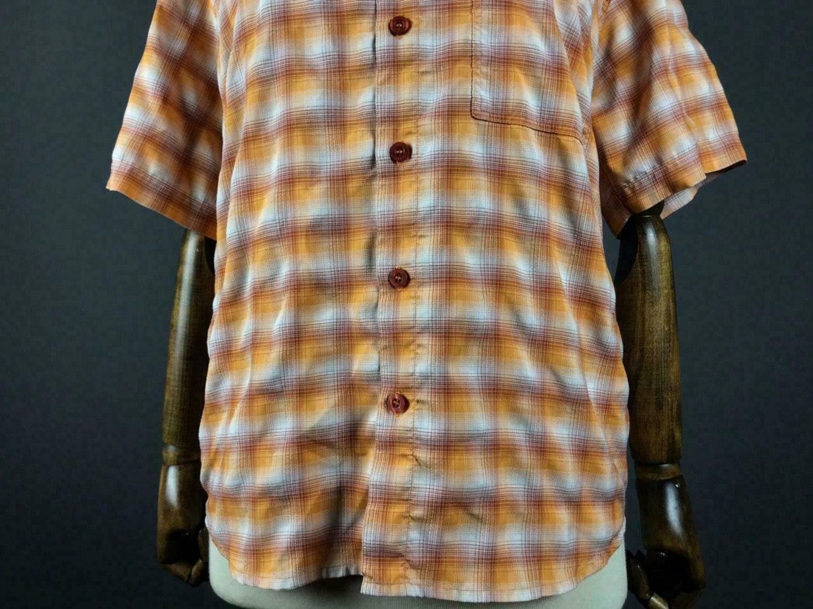 Mammut Mammut Orange Check Short Sleeve Button Up Shirt Size M Size M / US 6-8 / IT 42-44 - 3 Thumbnail