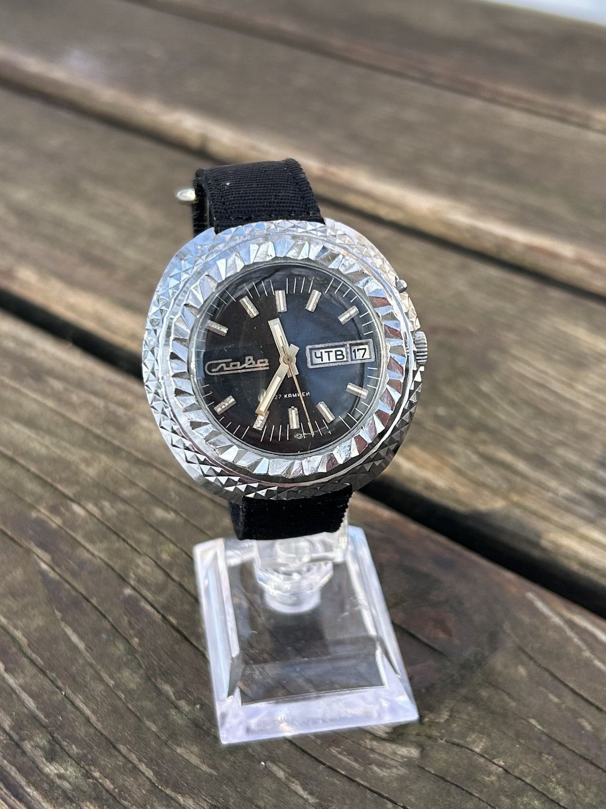 Vintage Vintage Watch Slava Automatic USSR Soviet Mechanical 1980s Size ONE SIZE - 11 Thumbnail
