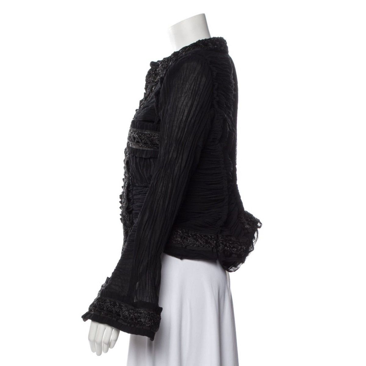 Junya Watanabe Junya Watanabe CDG Embroidered Trim Ruched Fitted Jacket Size US M / EU 48-50 / 2 - 8 Thumbnail