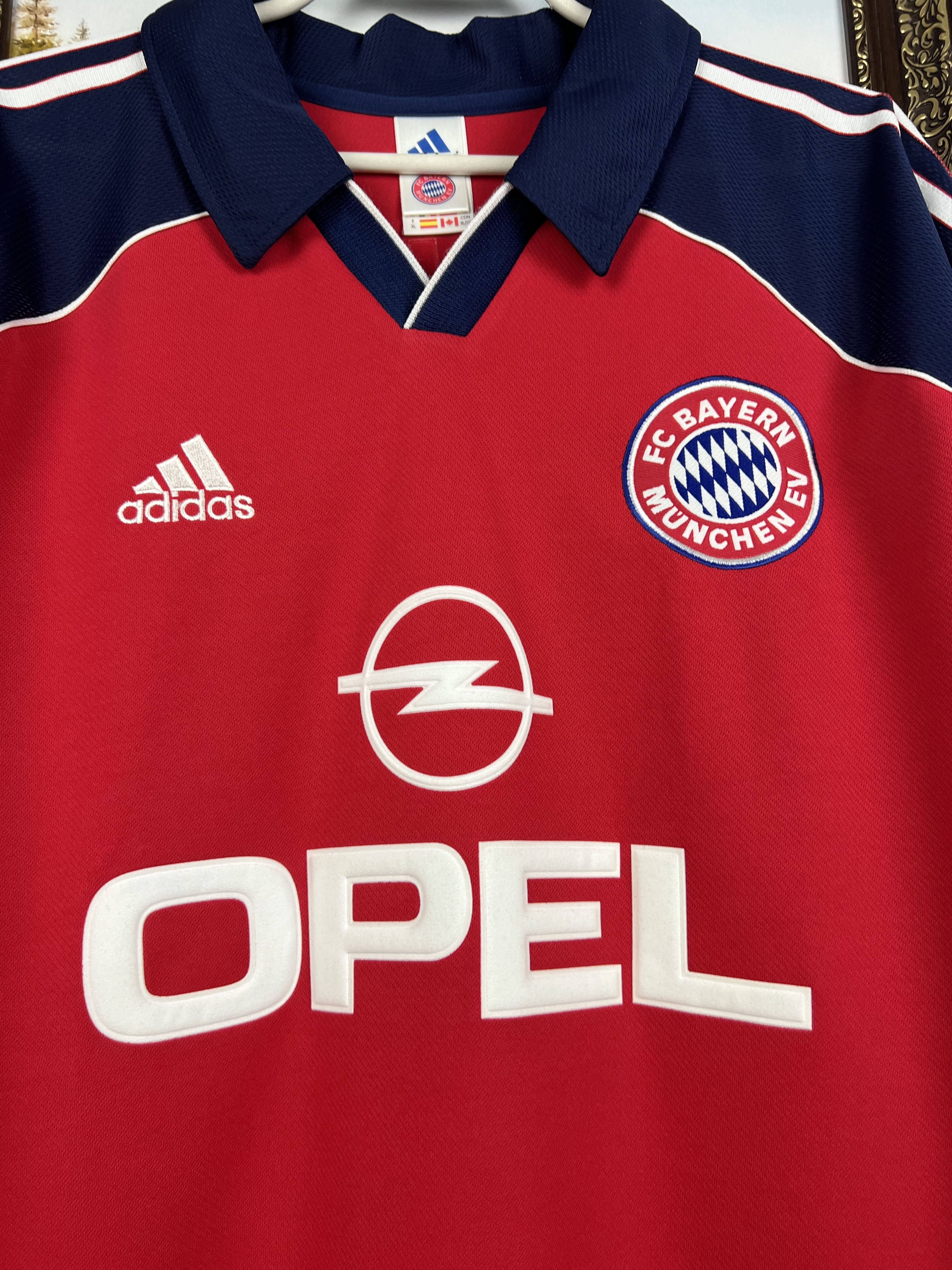 Adidas Bayern Munich Home football shirt Soccer Lizarazu Jersey Size US XL / EU 56 / 4 - 4 Thumbnail