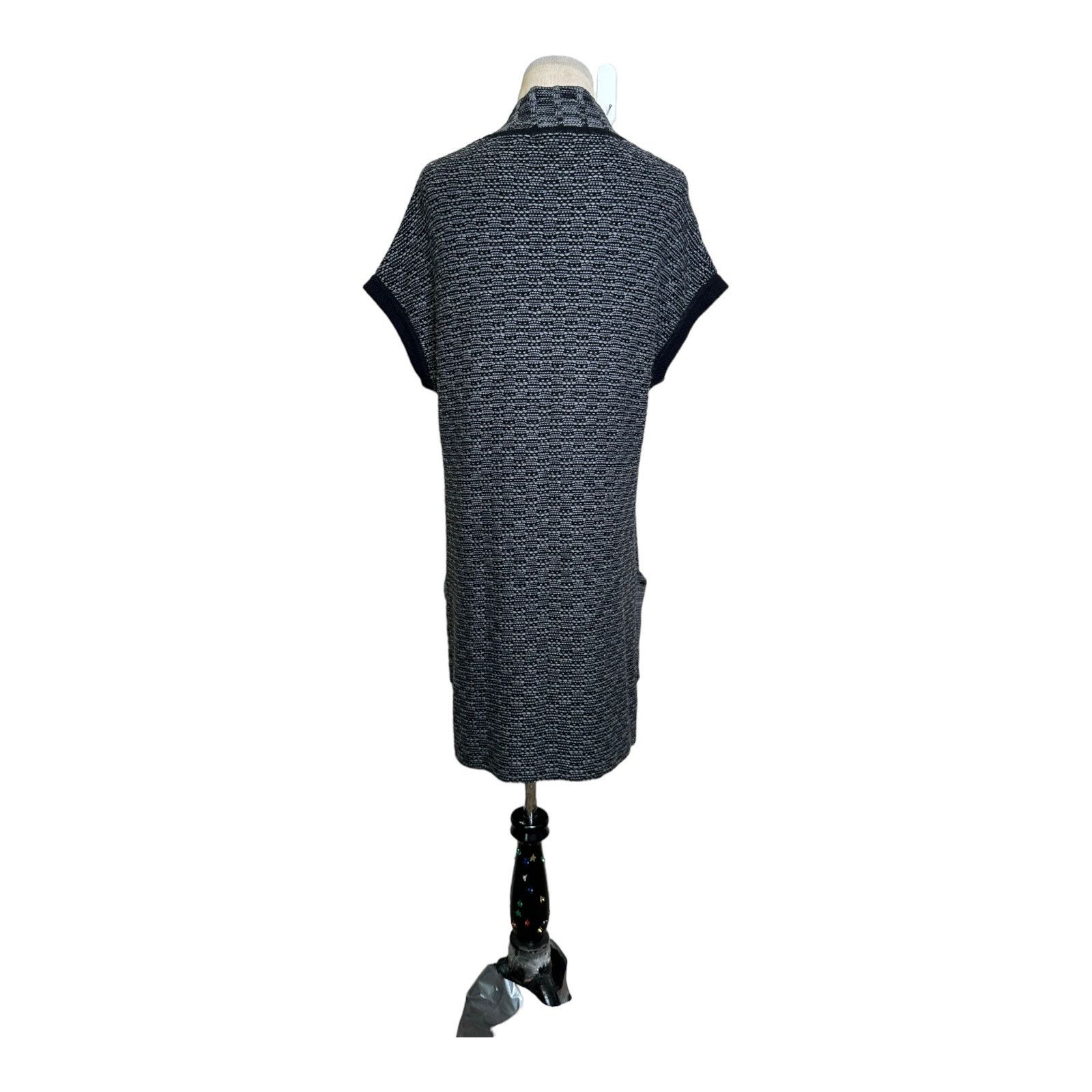 White + Warren White + Warren Black Gray Zip Up Sweater Duster M Size M / US 6-8 / IT 42-44 - 12 Thumbnail