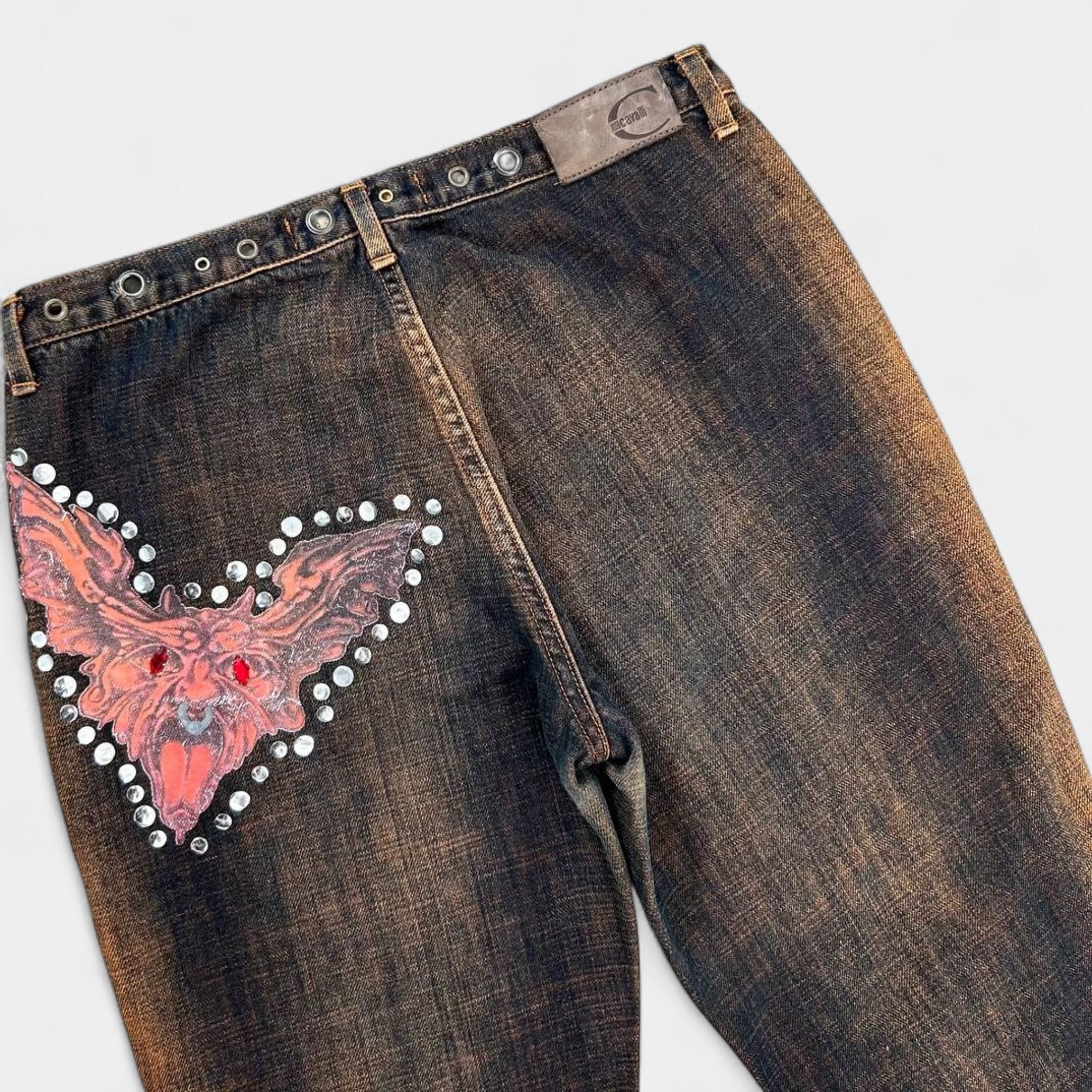 Just Cavalli Just Cavalli Gradient Butterfly Denim Size US 31 - 5 Thumbnail