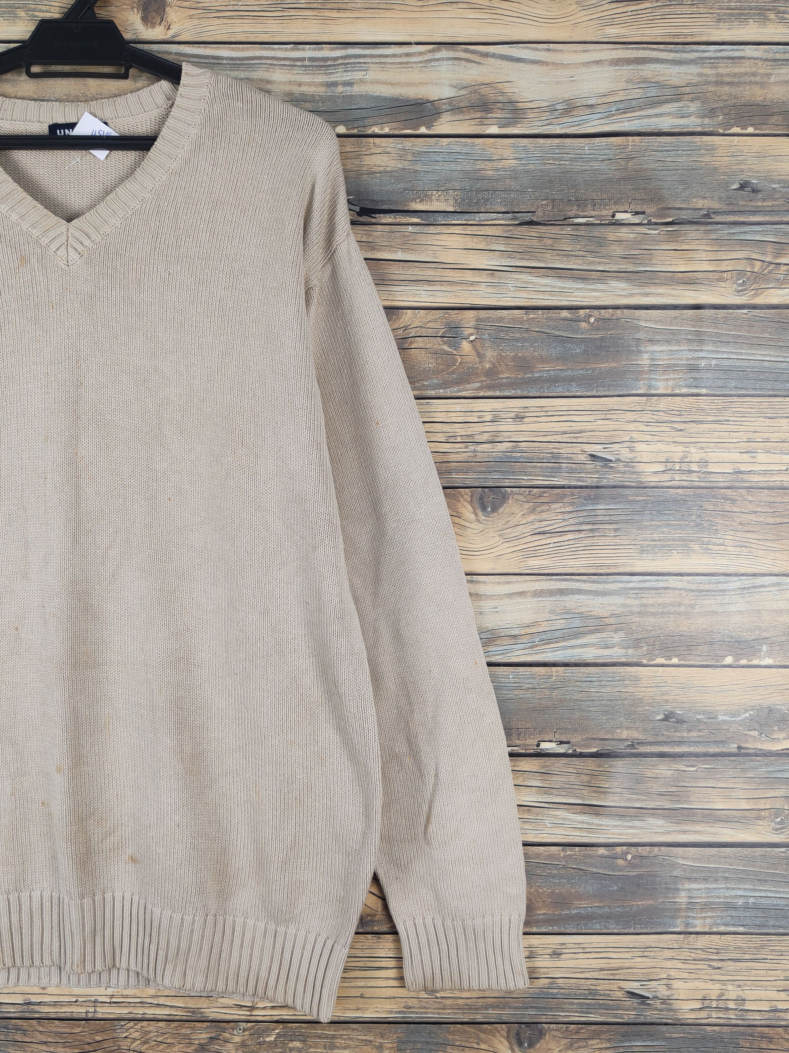 Homespun Knitwear × Japanese Brand × Vintage Uniqlo Light Brown Knitwear Sweatshirts #W1511 Size US L / EU 52-54 / 3 - 6 Thumbnail