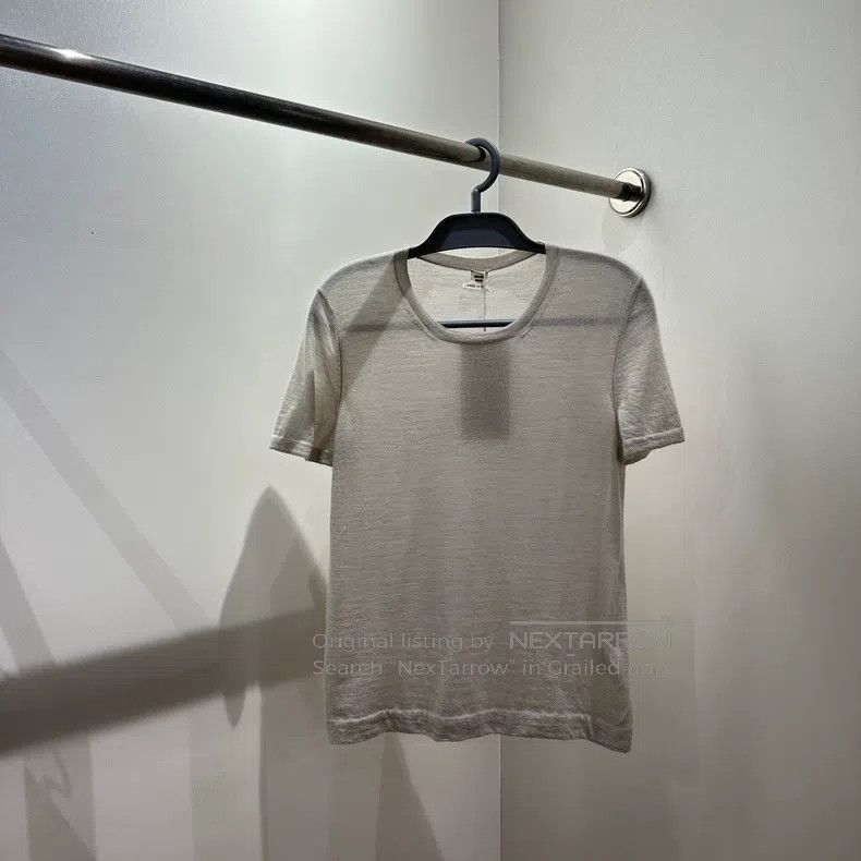 Hermes Hermes Lace-up Letter Cashmere Short Sleeve Size S / US 4 / IT 40 - 1 Thumbnail