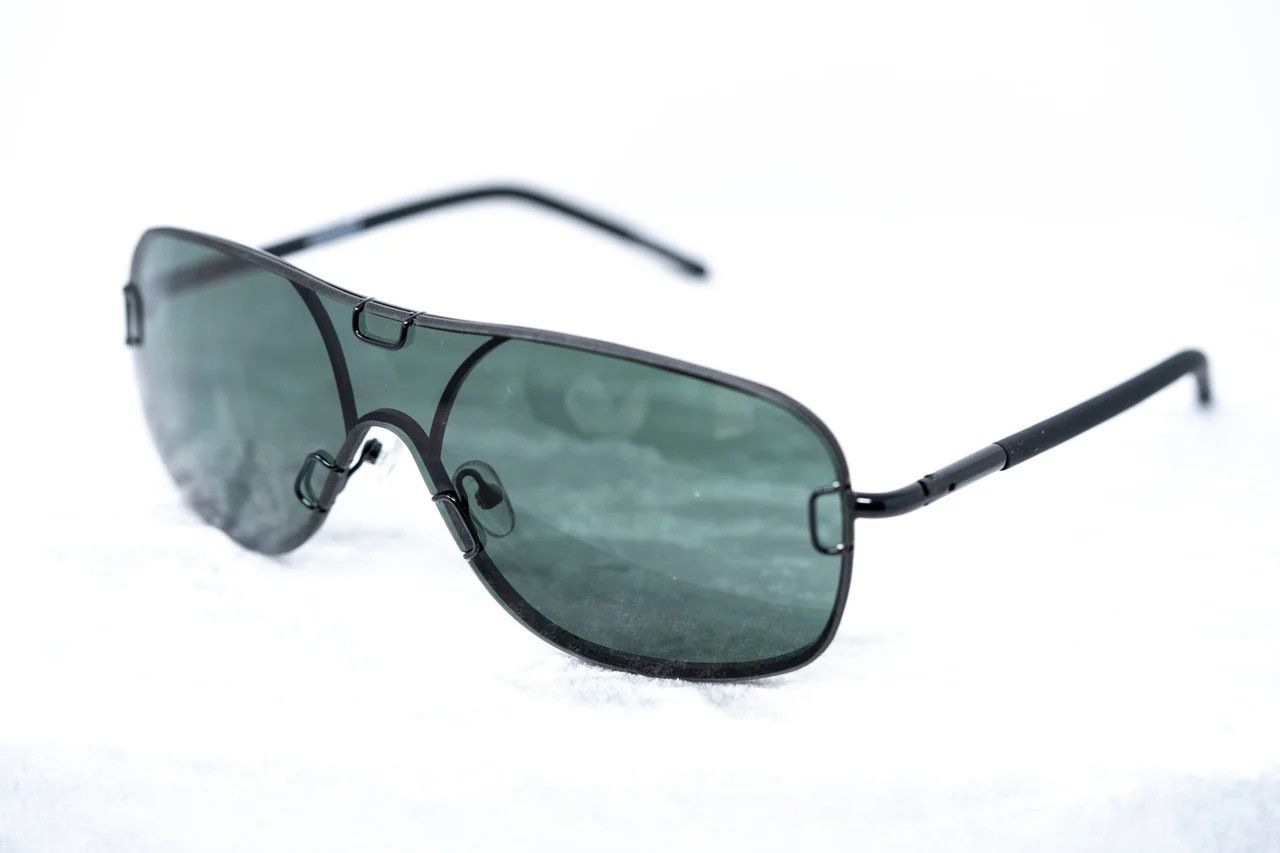 Yohji Yamamoto Yohji Yamamoto Sunglasses Black and Grey Size ONE SIZE - 10 Thumbnail