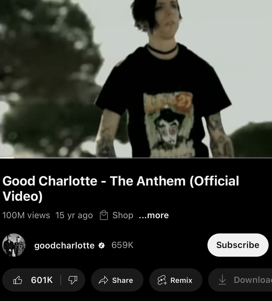 Band Tees 2002 Level 27 Tshirt by Billy Martin Good Charlotte Band Tee Size US S / EU 44-46 / 1 - 4 Thumbnail
