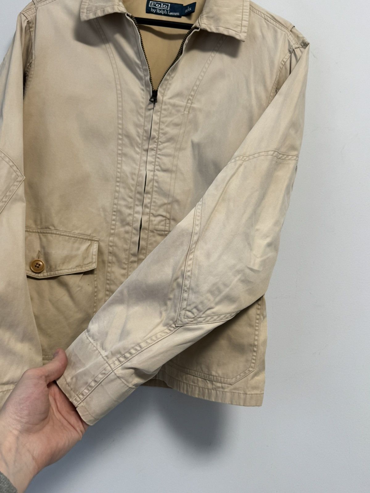 Polo Ralph Lauren Polo Ralph Lauren Beige Zip Jacket Lightweight Casual Size S / US 4 / IT 40 - 13 Thumbnail