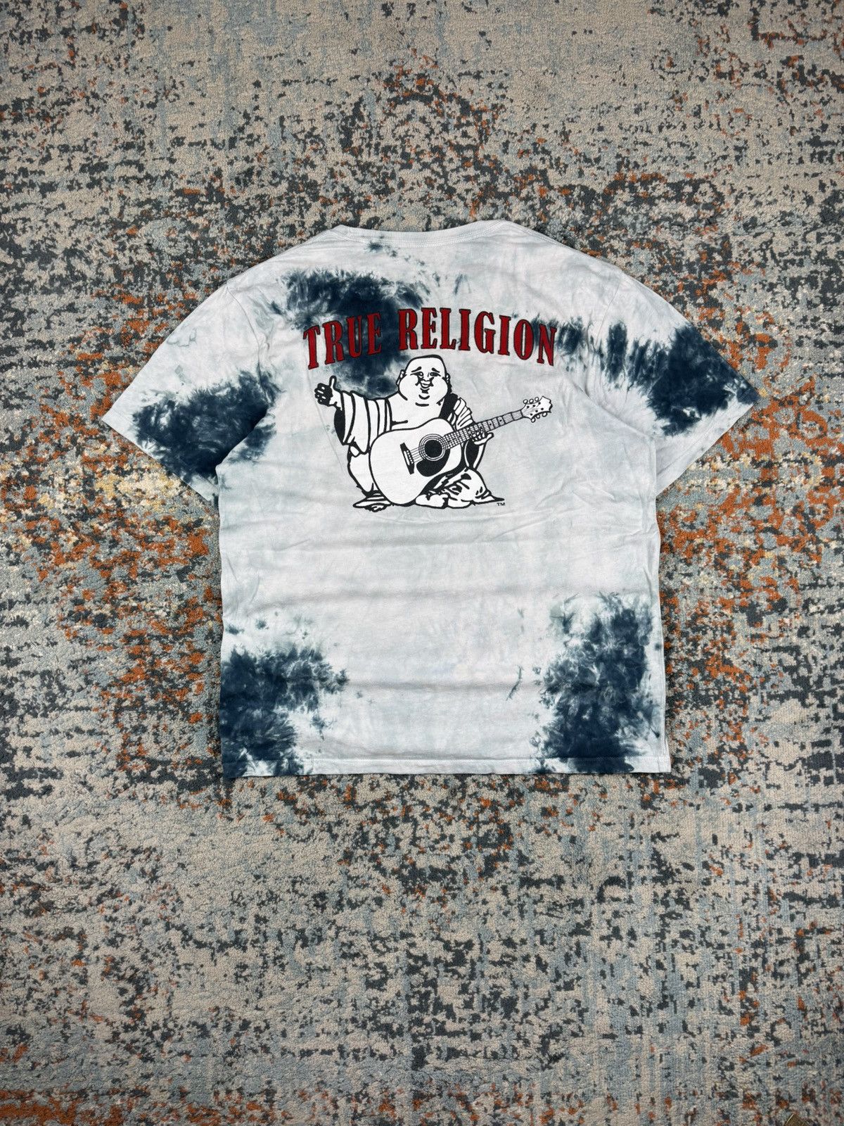 True Religion Vintage Y2K True Religion tie dye horseshoe Buddha tee Size US L / EU 52-54 / 3 - 1 Thumbnail