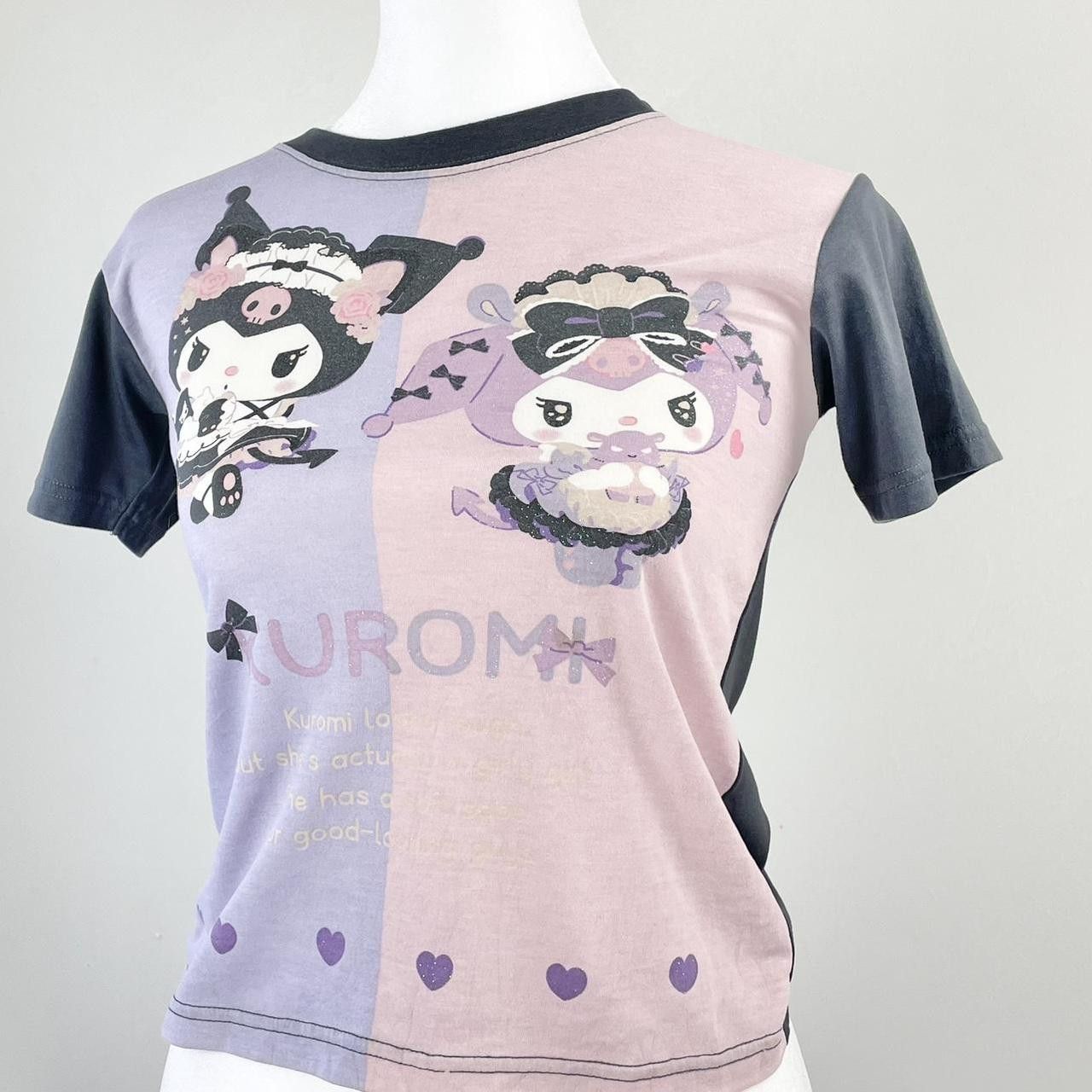 Other ✩ Sanrio Kuromi Color Split Glittery Girly Girl Kuromi Tee ♡ Size S / US 4 / IT 40 - 1 Thumbnail