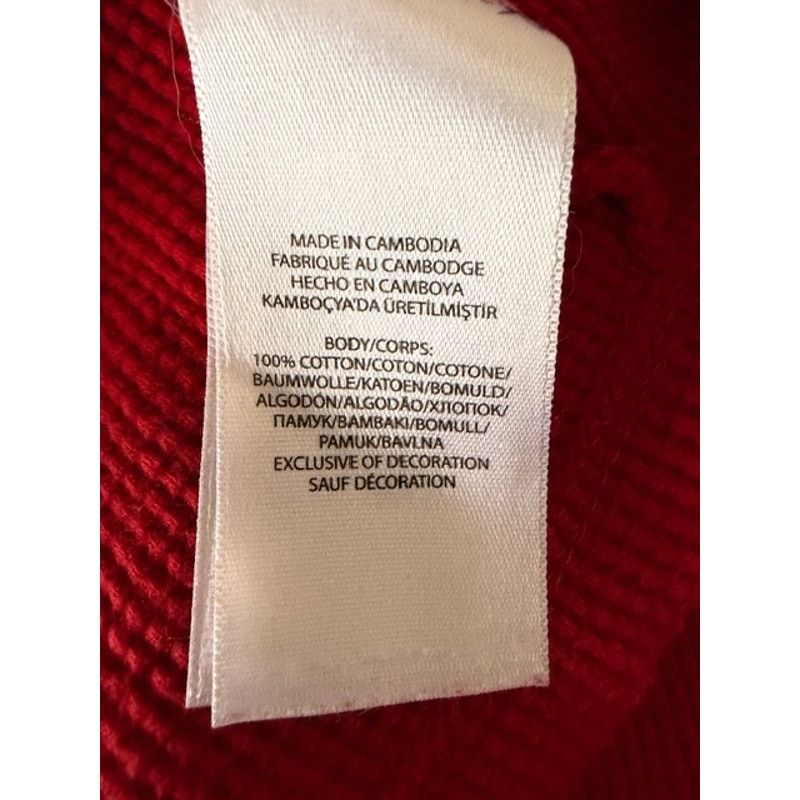 Polo Ralph Lauren Polo Ralph Lauren Red Waffle Knit Hoodie Pullover Size L Size US L / EU 52-54 / 3 - 5 Thumbnail