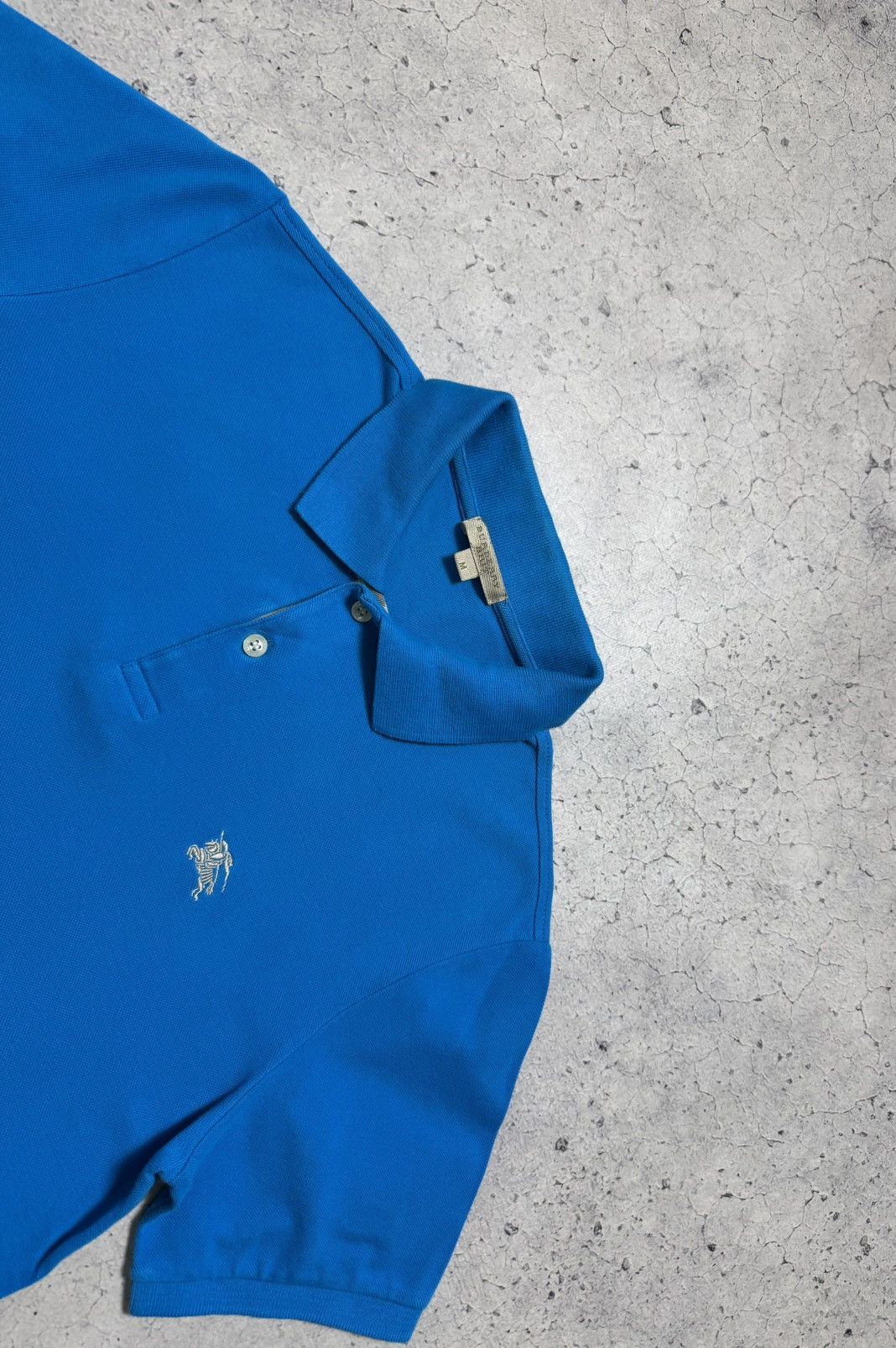 Burberry Burberry Luxury Blue Polo Shirt Size M Vintage Size US M / EU 48-50 / 2 - 4 Thumbnail