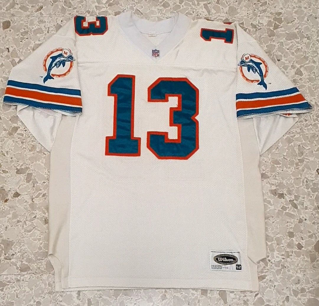 NFL × Wilson Dan Marino Miami Dolphins 80s Wilson Jersey Size US L / EU 52-54 / 3 - 6 Thumbnail