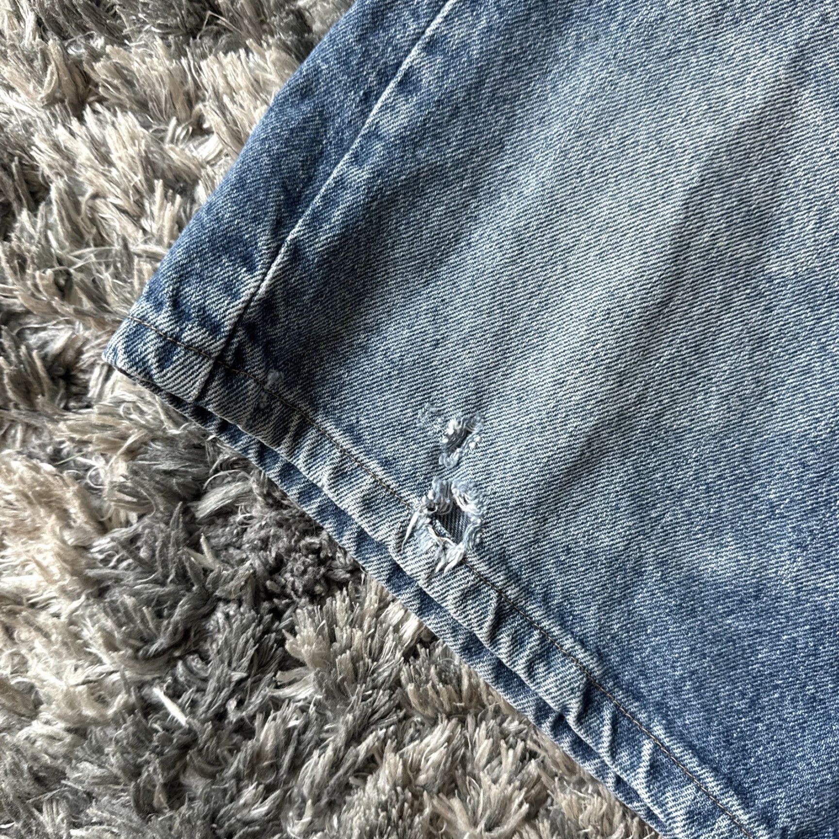 Wrangler VINTAGE Wrangler Denim Shorts Jorts 38 Men Light Wash Blue Cargo Denim Authentics Y2K Size US 38 / EU 54 - 4 Thumbnail