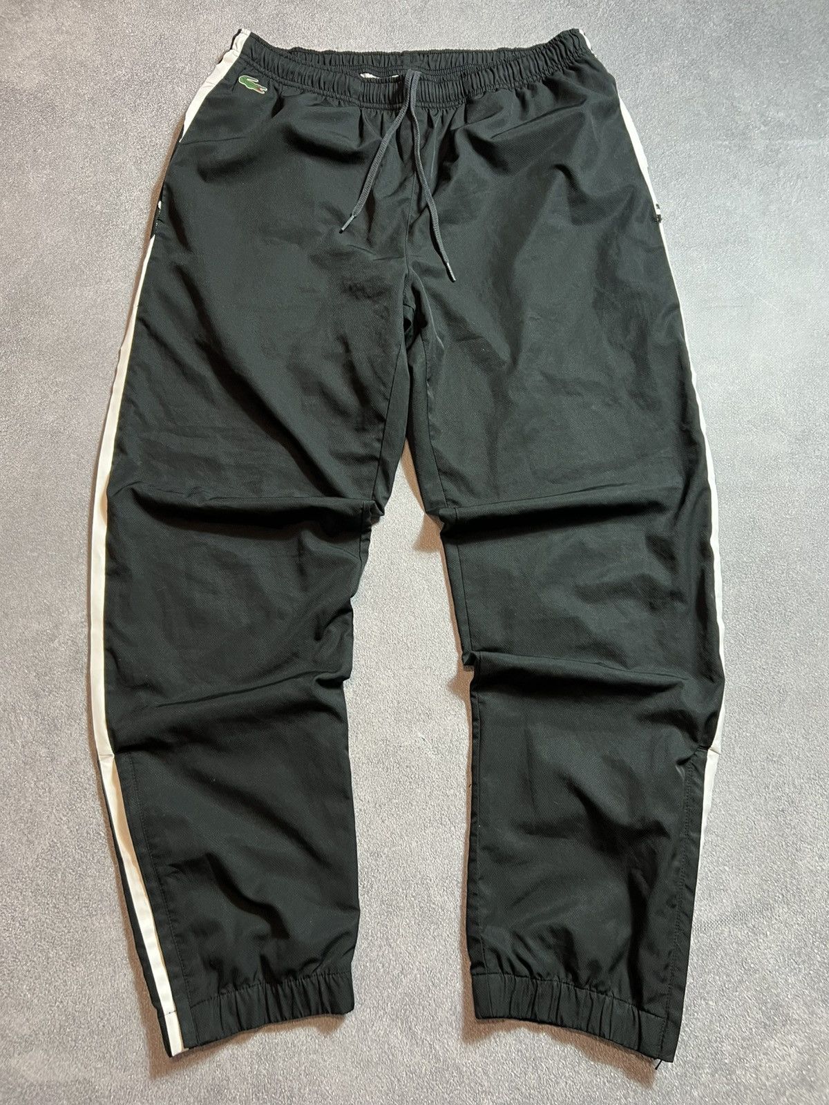Lacoste Lacoste vintage tracksuit black hype Y2K Drill Swag Pants🖤 Size US 33 - 4 Thumbnail