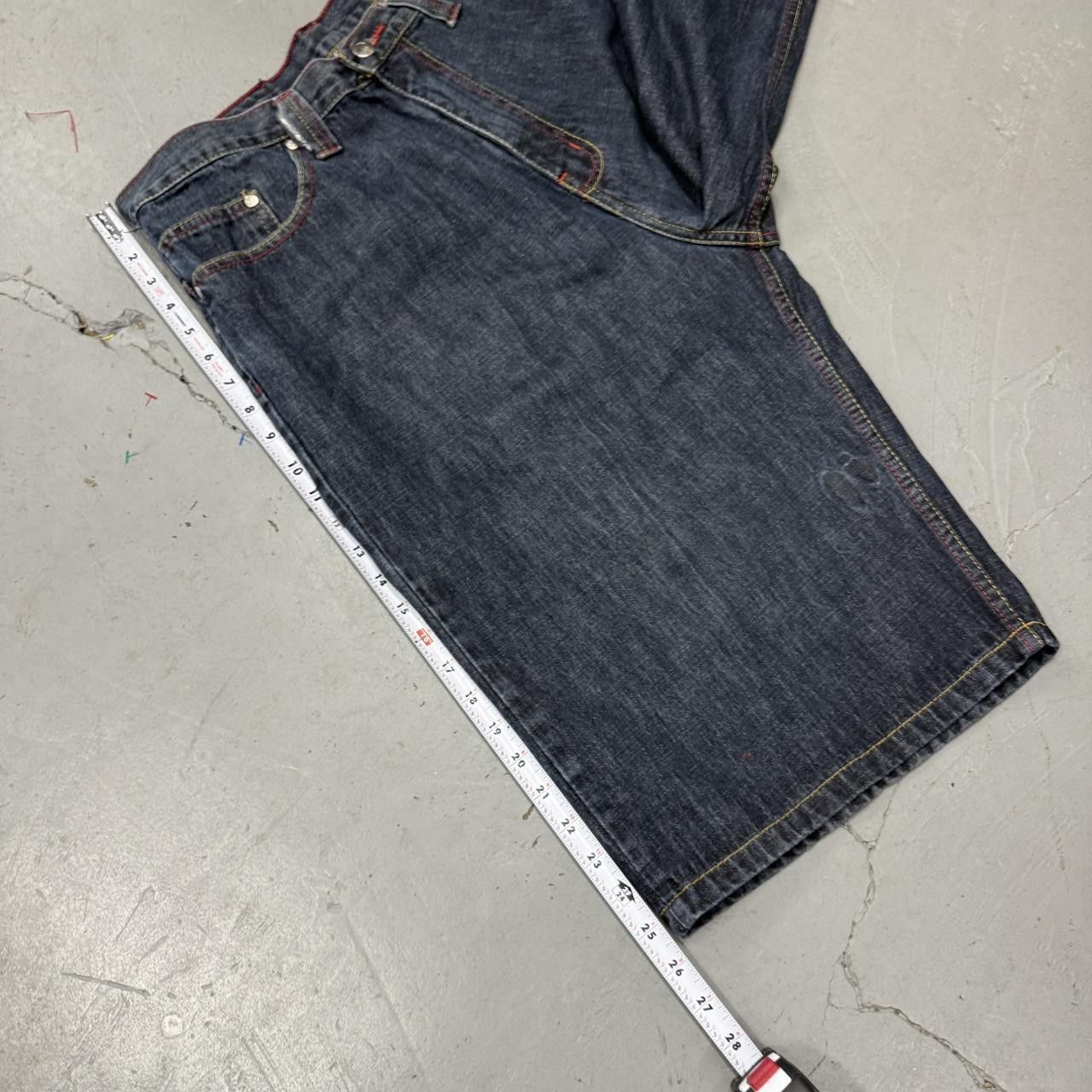 Evisu × JNCO × Vintage Vintage Evisu Japan Tribal Tiger Baggy Y2K Denim Jorts 36 Size US 36 / EU 52 - 8 Thumbnail