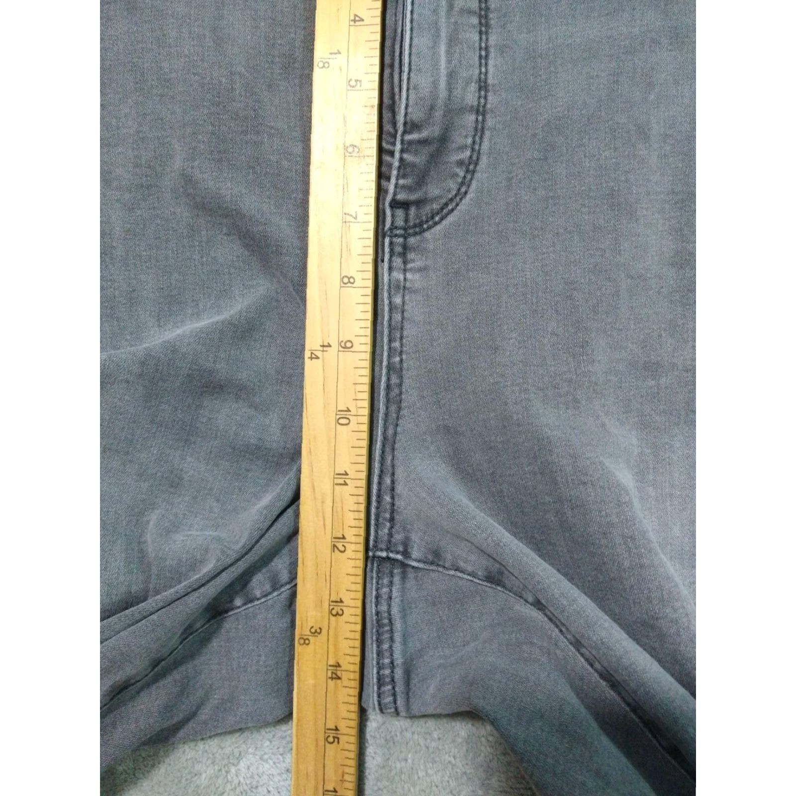 NYDJ NYDJ Jeans Womens 20W Gray Denim Sheri Slim Lift Tuck High Rise Cropped Stretch Cropped Size 42" / US 20 - 4 Thumbnail