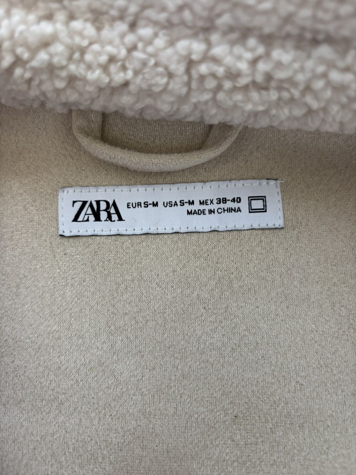 Zara Zara Men Fleece Overshirt Ecru White Shacket Jacket Coat Size US S / EU 44-46 / 1 - 4 Thumbnail