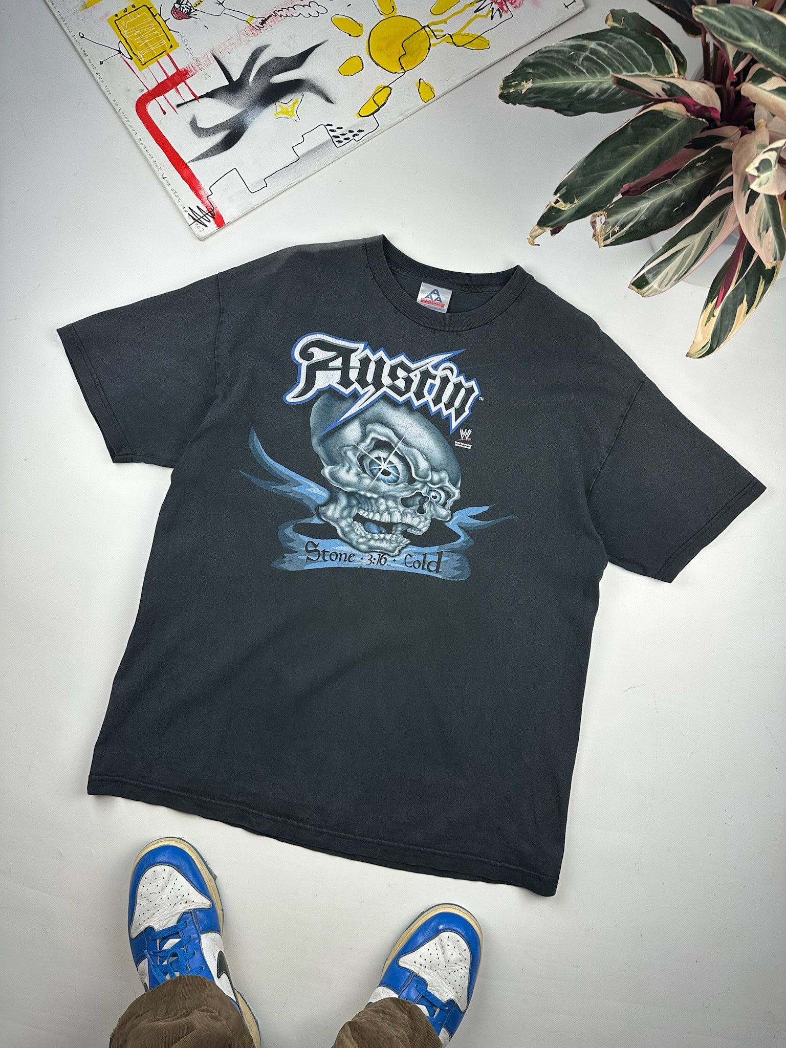 Vintage 90’s STONE COLD Steve Austin 3:16 T-Shirt faded Size US XL / EU 56 / 4 - 3 Thumbnail