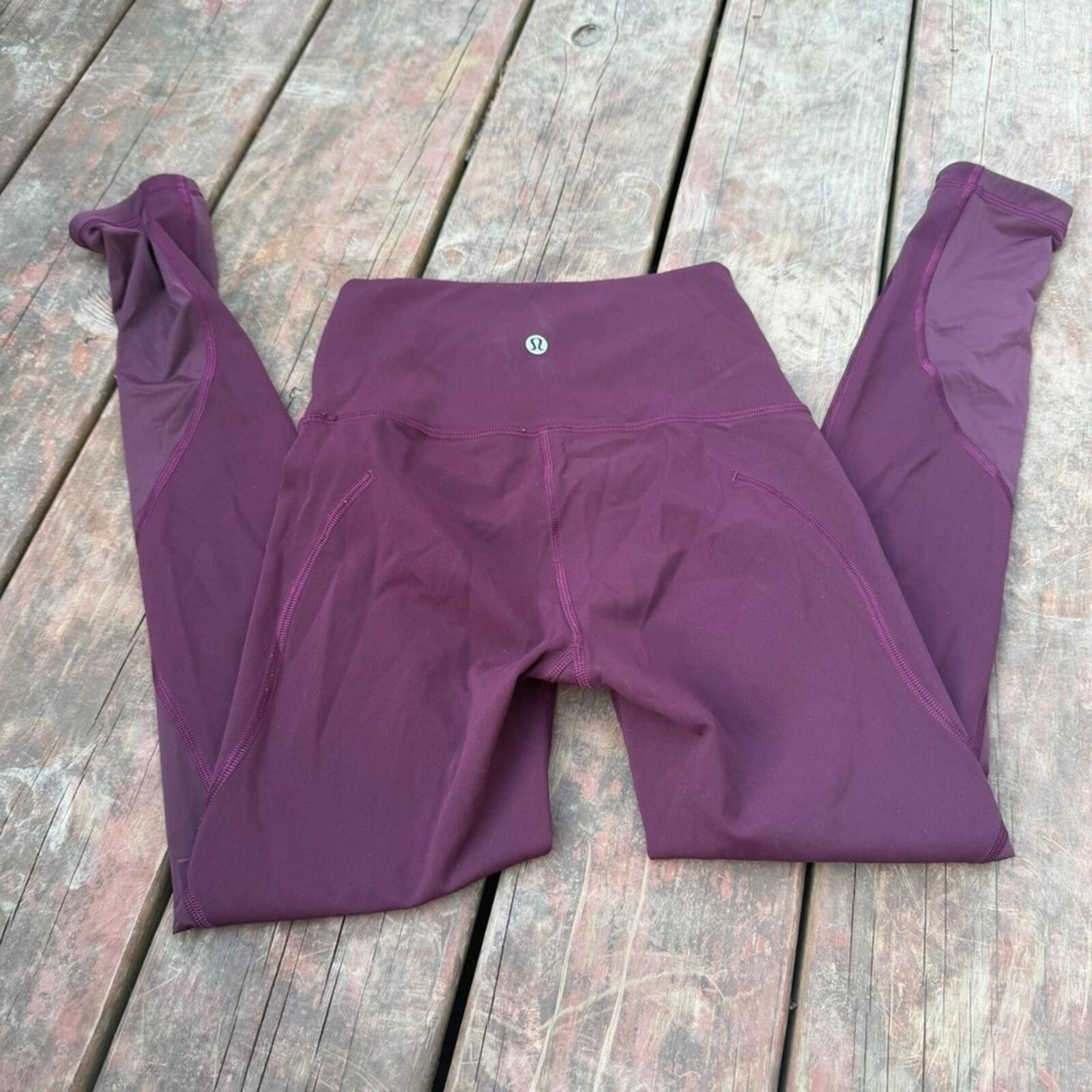 Lululemon Lululemon High Rise Mesh Panel Leggings Size 26" / US 2 / IT 38 - 3 Thumbnail