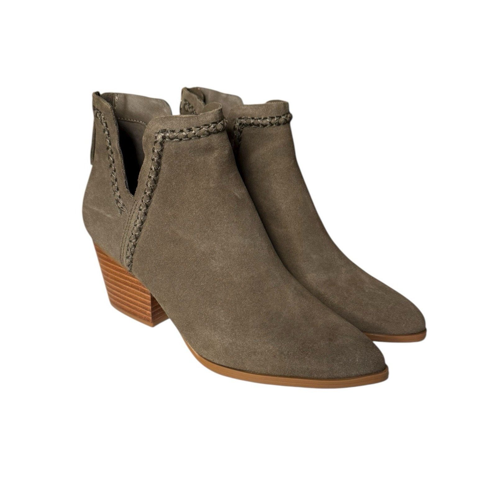 Dolce Vita Dolce Vita NEW Dylan Olive Green Suede Pointed Booties Size US 9 / IT 39 - 1 Thumbnail