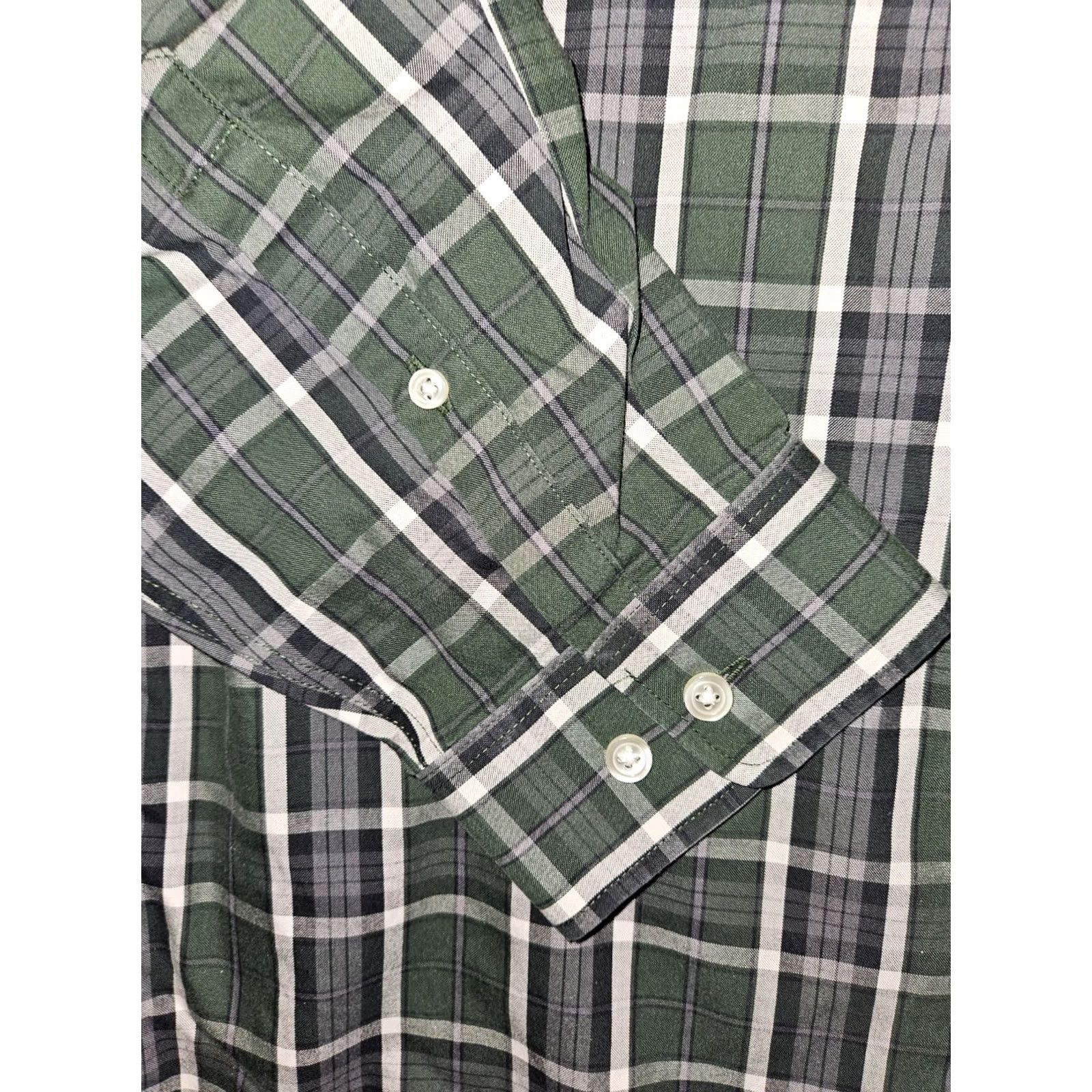 Eddie Bauer Eddie Bauer Button-Down Shirt Men's XL Green Wrinkle Free Classic Plaid Button-Up Pocketed Size US XL / EU 56 / 4 - 5 Thumbnail