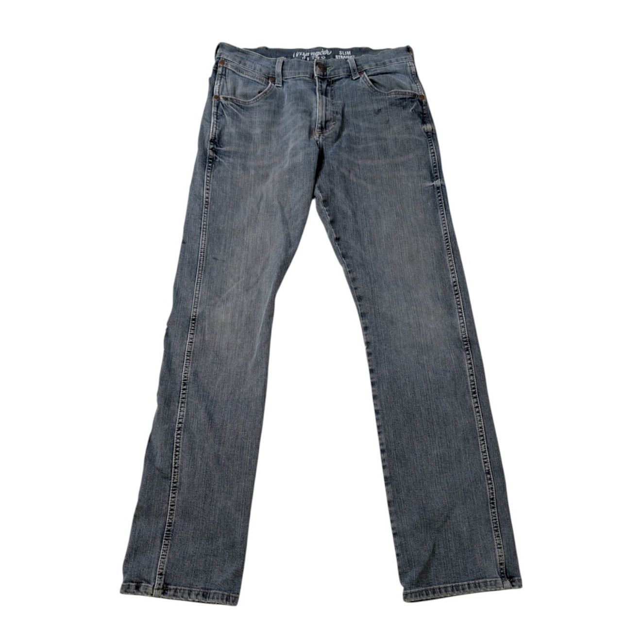 Vintage × Wrangler Wrangler Jeans Blue Straight Ripped Faded Denim 