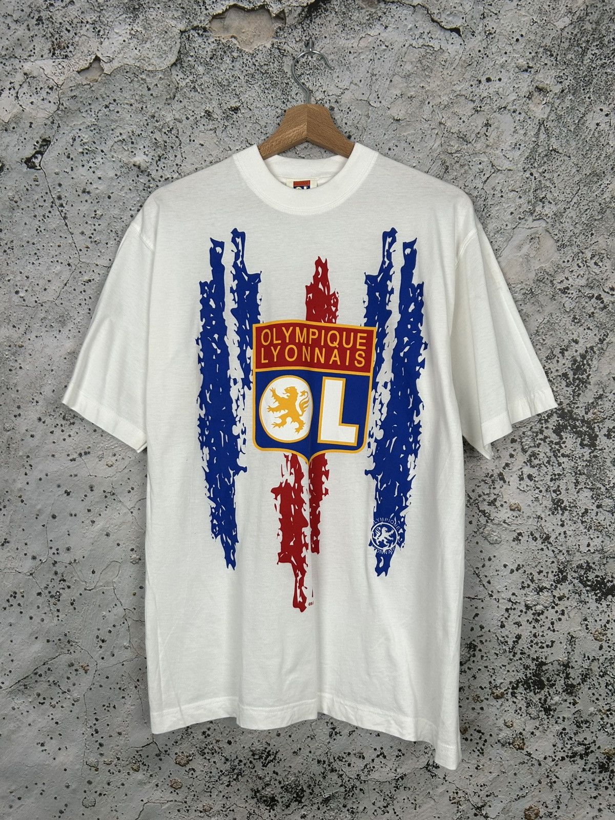 Vintage Vintage Olympique Lyon Merch Fan Soccer Tee Football 90s Size US M / EU 48-50 / 2 - 1 Thumbnail