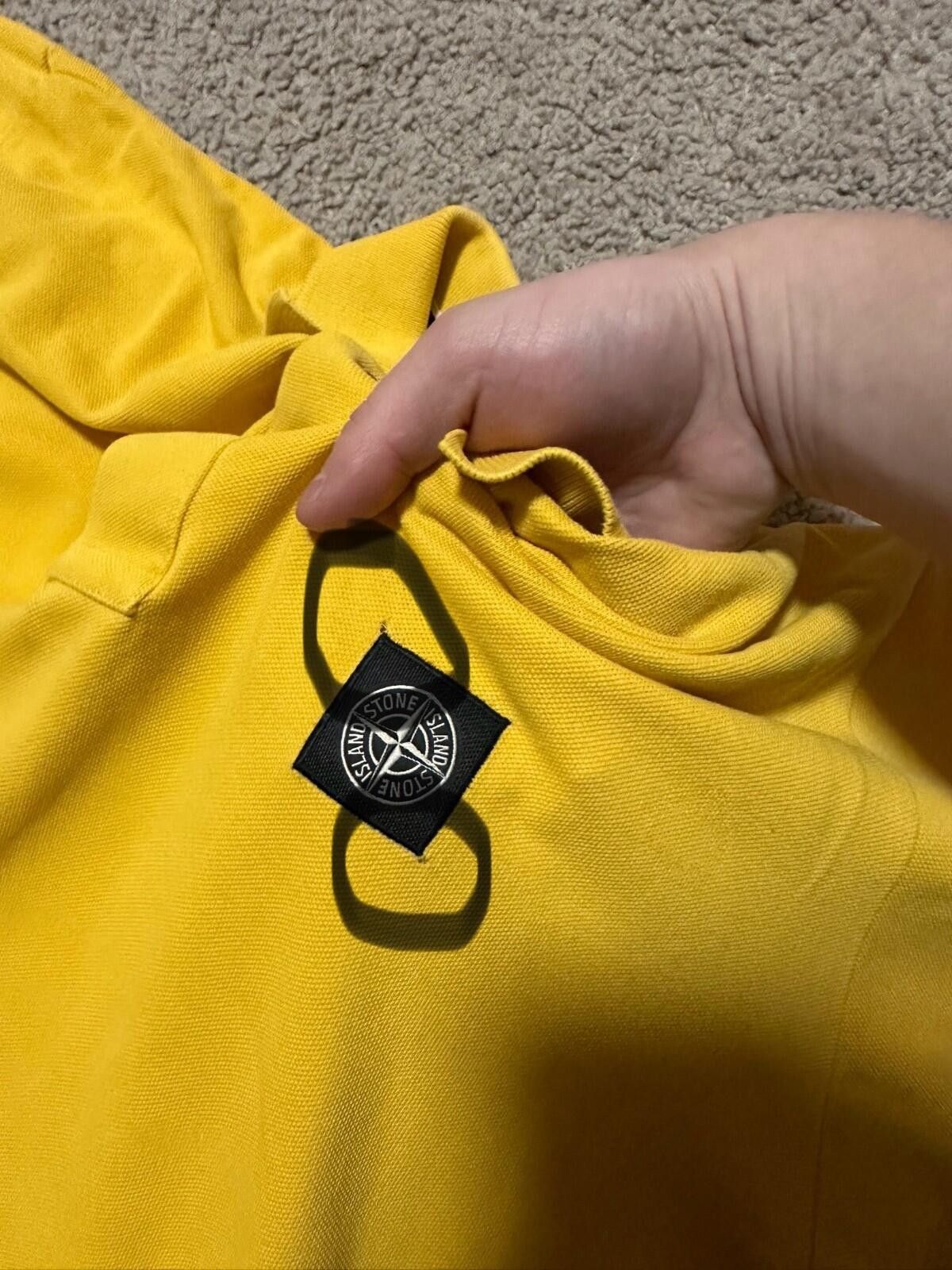 Stone Island Stone Island Patch Program Yellow Polo Shirt Sz XL Size US XL / EU 56 / 4 - 6 Thumbnail