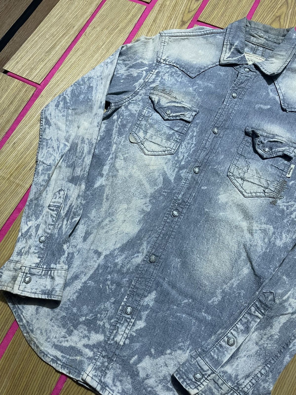 If Six Was Nine VINTAGE Y2K BUCKAROO long sleeve shirt with a rare pattern Size US M / EU 48-50 / 2 - 4 Thumbnail