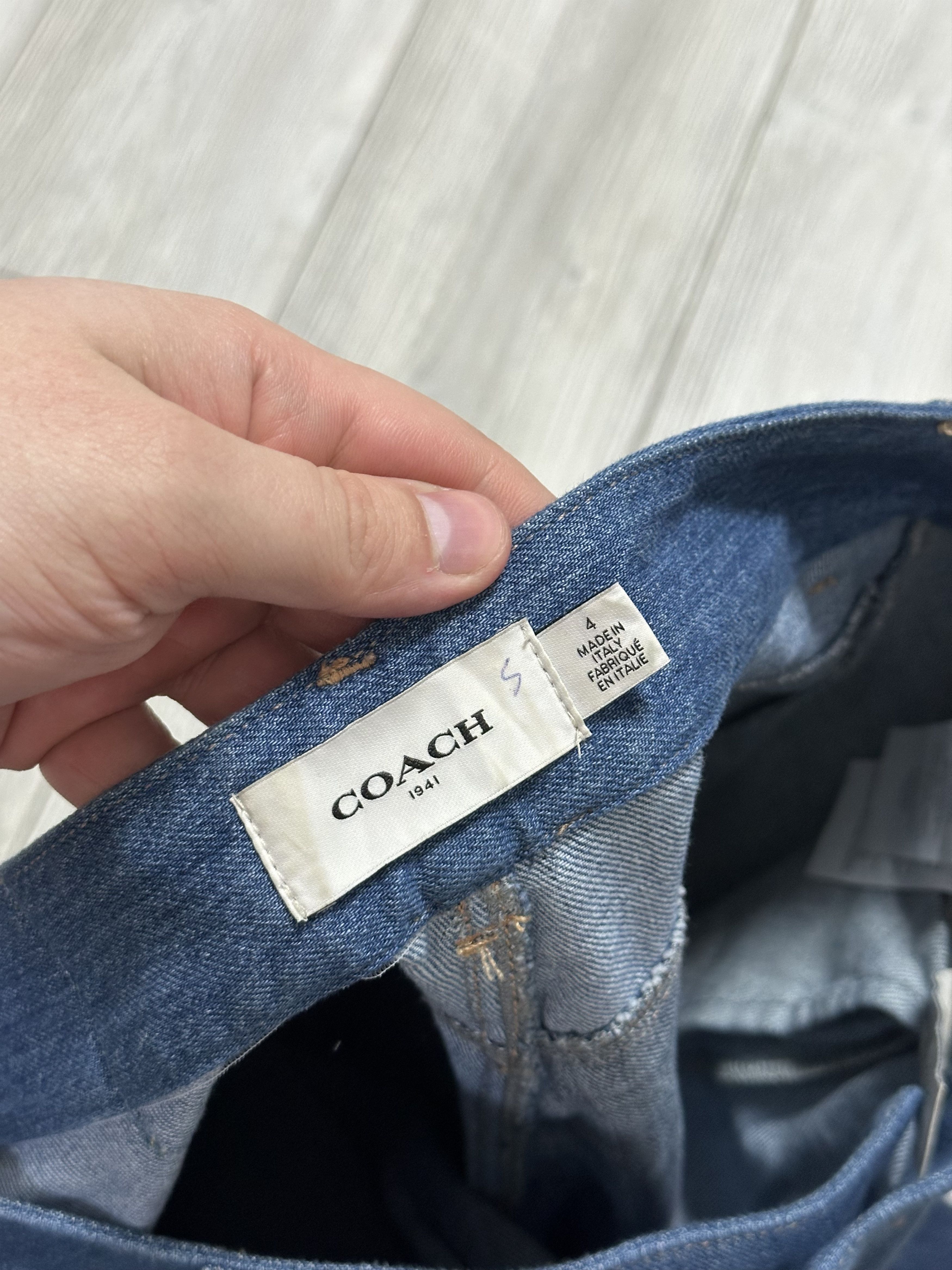 Coach Coach Vintage Denim Patchwork High Waist Jeans Size 4 Size 27" / US 4 / IT 40 - 4 Thumbnail
